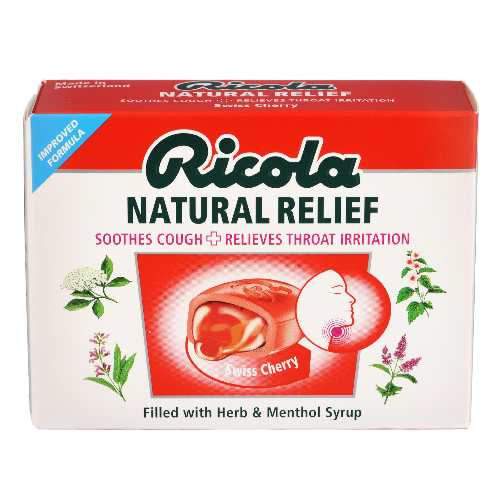 Ricola Natural Relief Swiss Herb Lozenges - Swiss Cherry