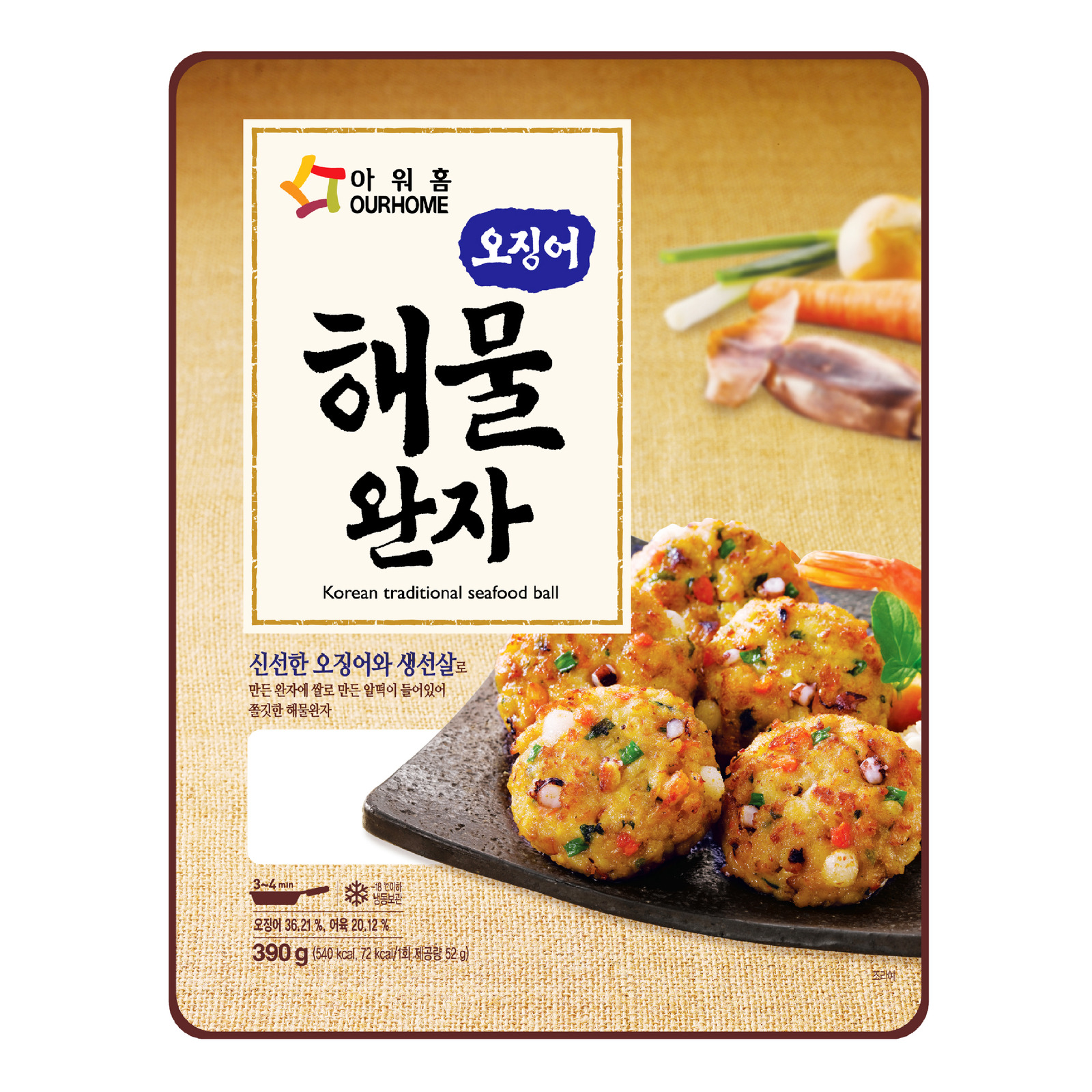OurHome Frozen Korean Traditional Seafood Ball