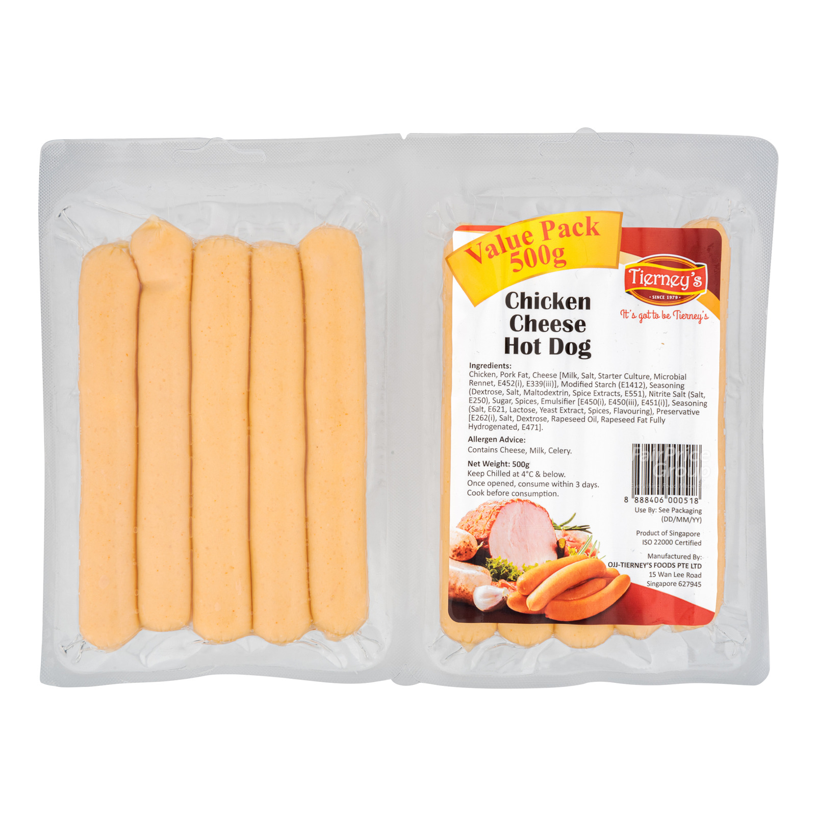 Tierney's Chicken Hot Dog - Cheese