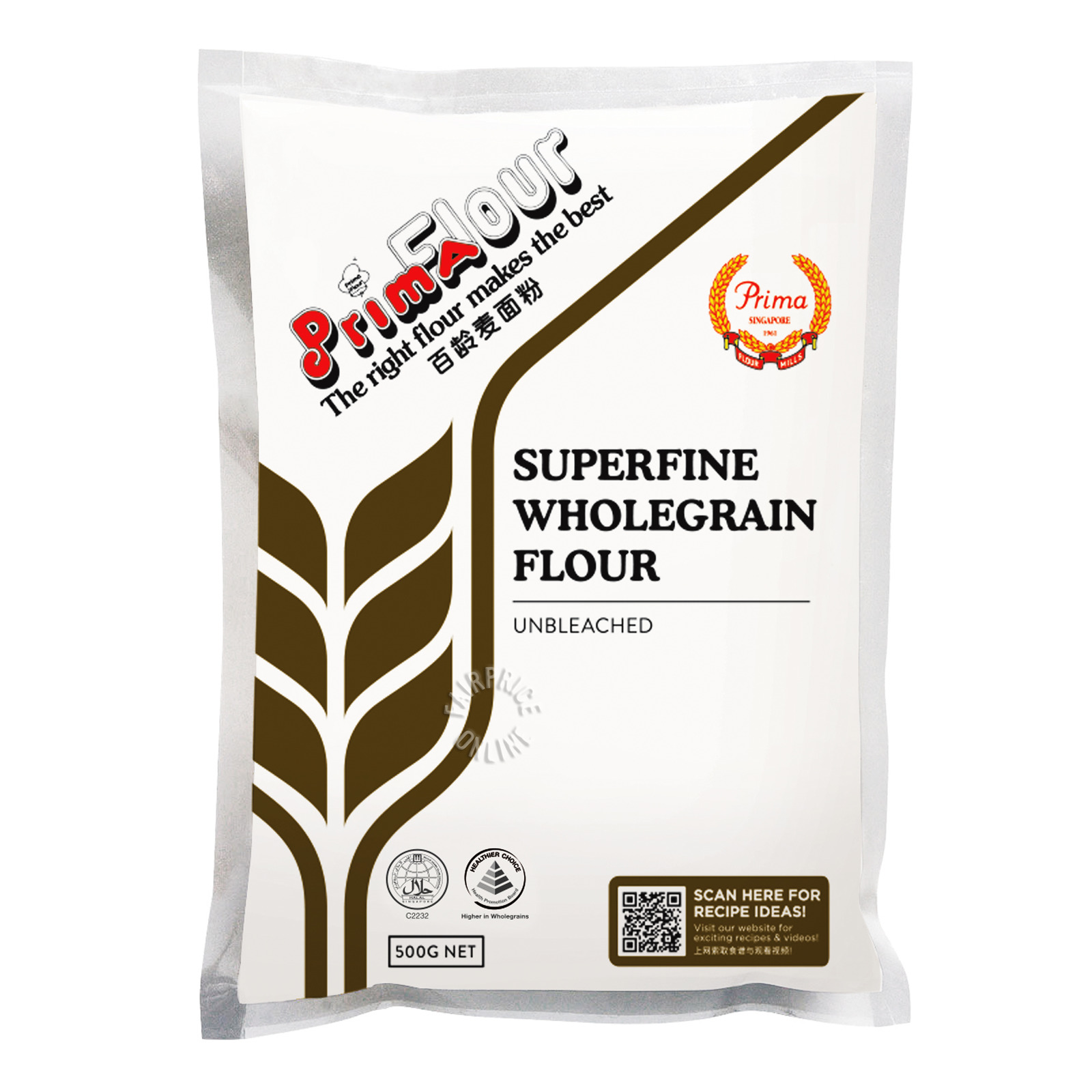Prima Flour Packet Flour - Superfine Wholegrain (Unbleached)