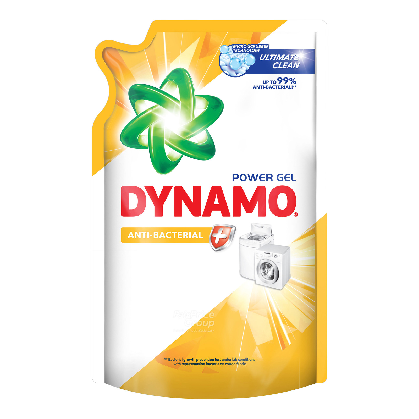 Dynamo Power Gel Laundry Detergent Refill - Anti-bacterial