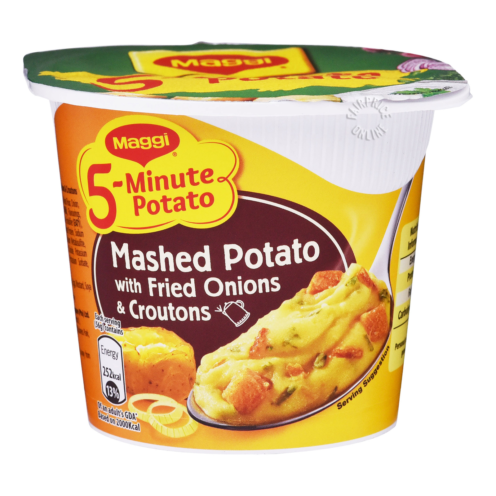 Maggi 5-Minute Instant Mashed Potato - Fried Onions & Croutons