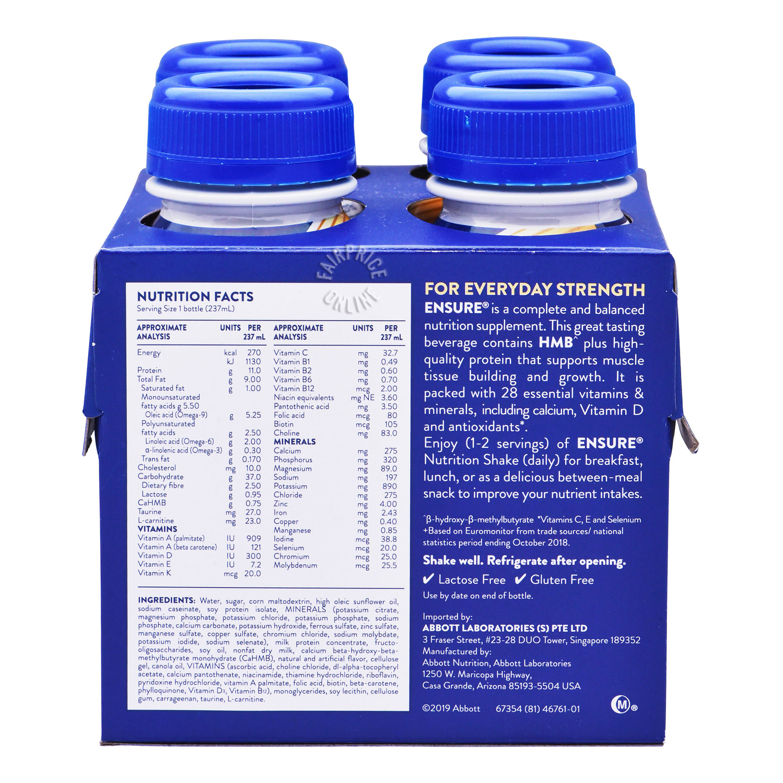 Abbott Ensure Nutrition Shake Bottle Drink Vanilla Abbott Ensure Nutrition Shake Bottle Drink Vanilla