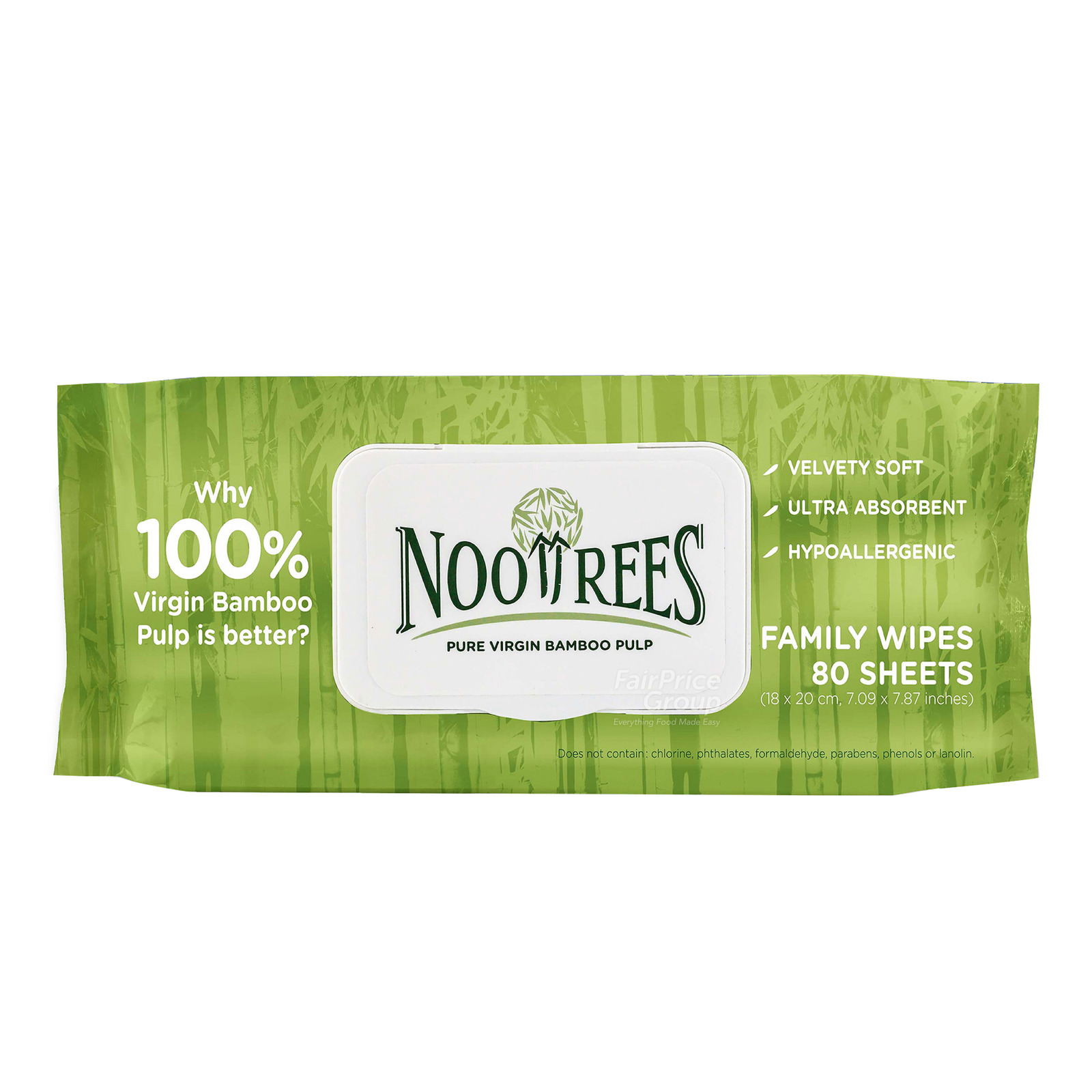 NooTrees Bamboo Family Wet Wipes