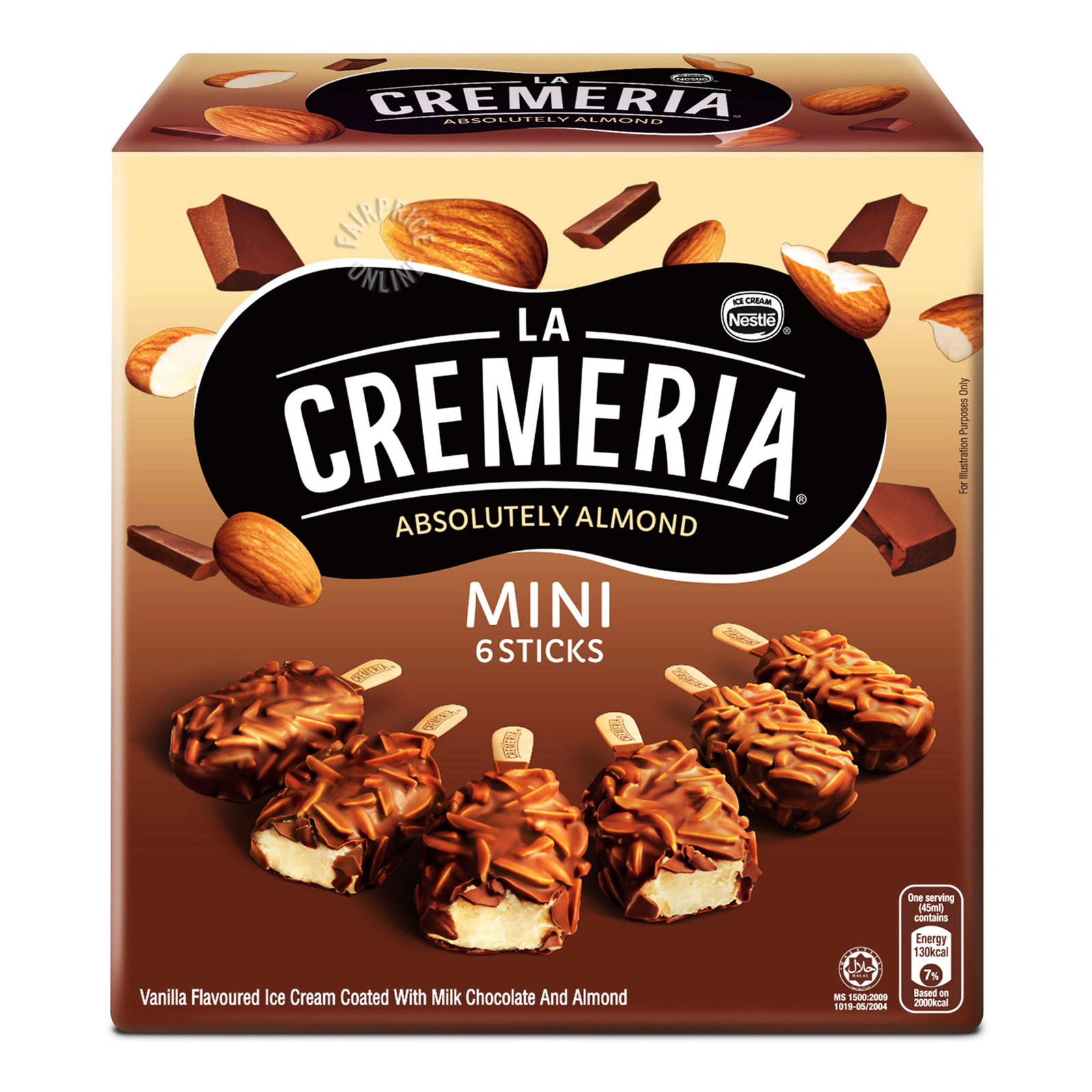 Nestle La Cremeria Mini Ice Cream Sticks - Almond Vanilla