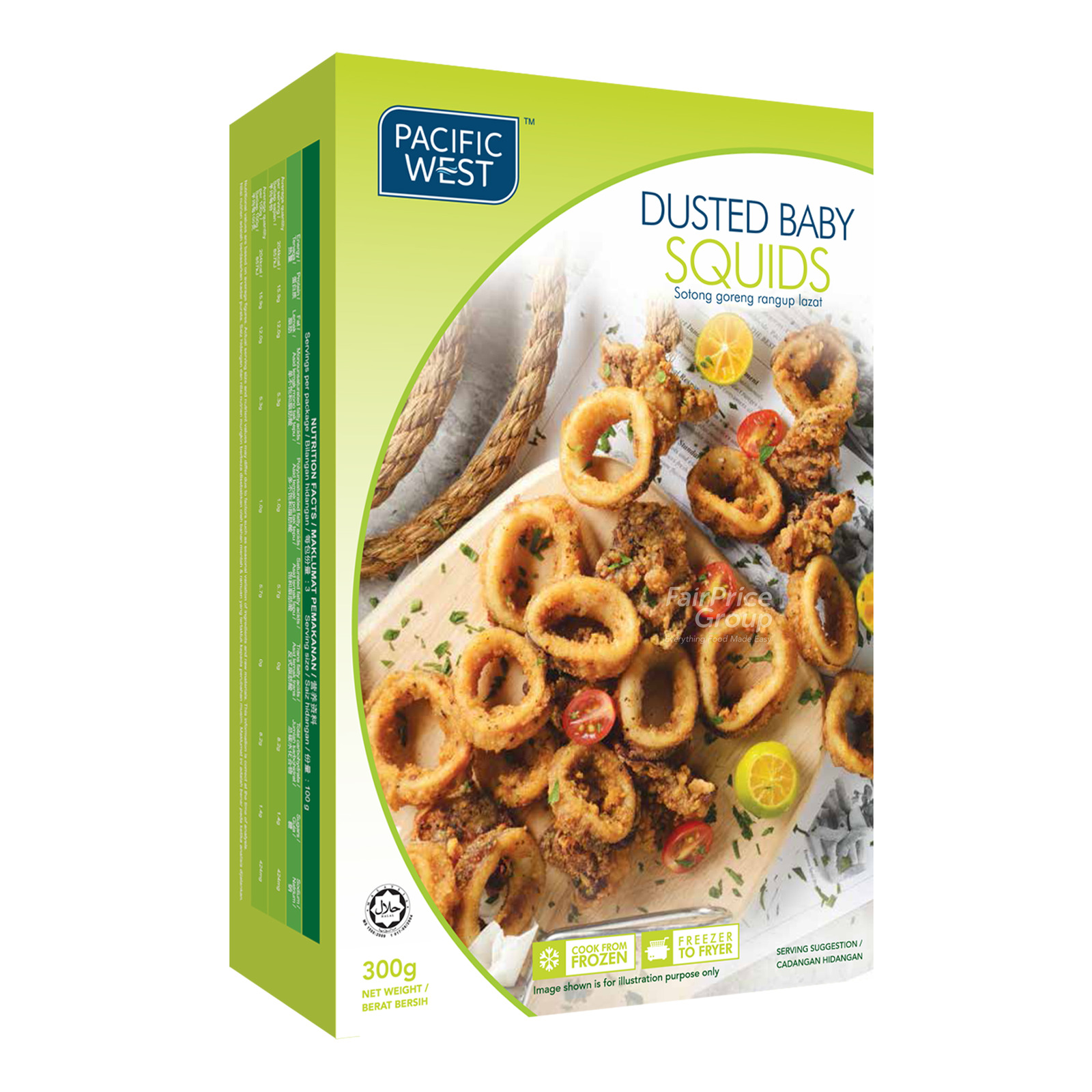Pacific West Frozen Dusted Baby Squids