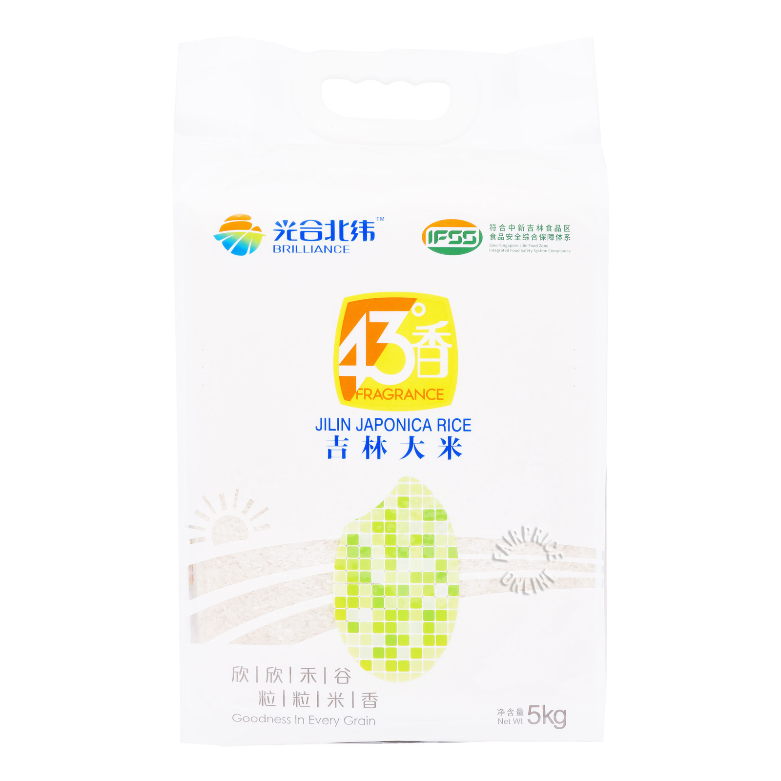 Brilliance Fragrance 43°N Jilin Japonica Rice