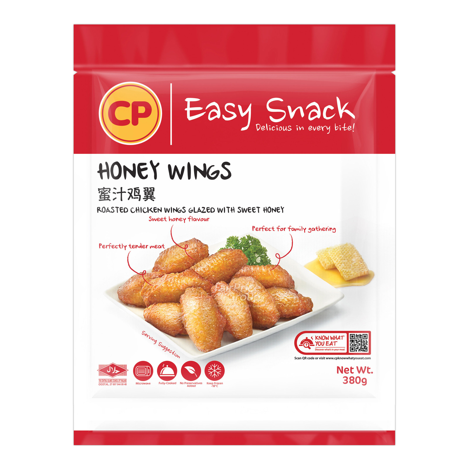 CP Easy Snack - Roasted Chicken Wings Glazed with Sweet Honey