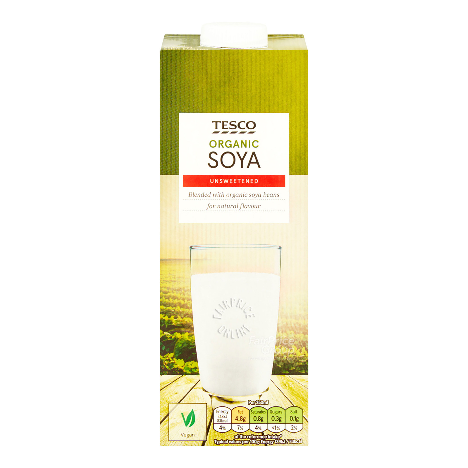 Tesco Organic UHT Soya Milk - Unsweetened