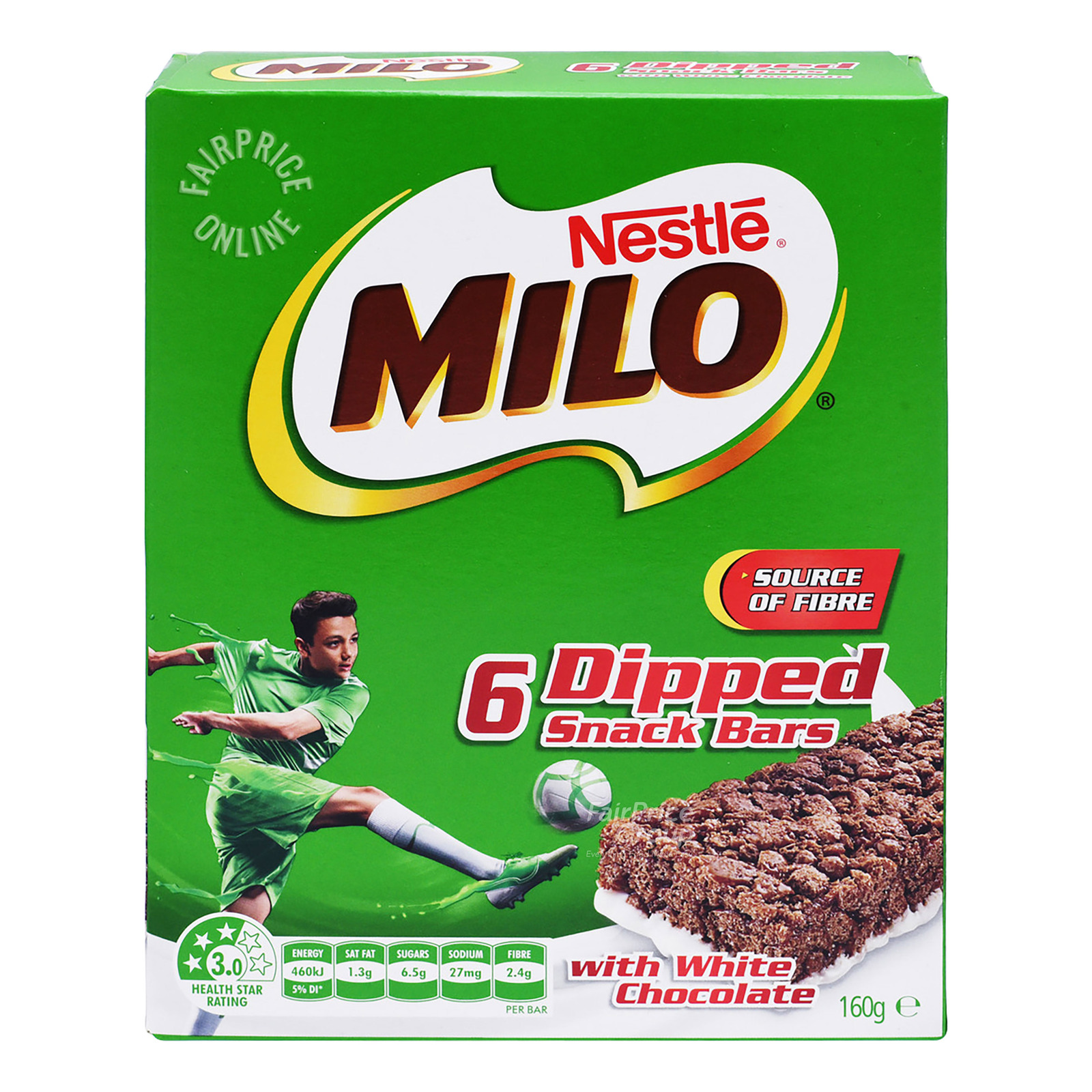 Milo Snack Bars - Dipped With White Chocolate