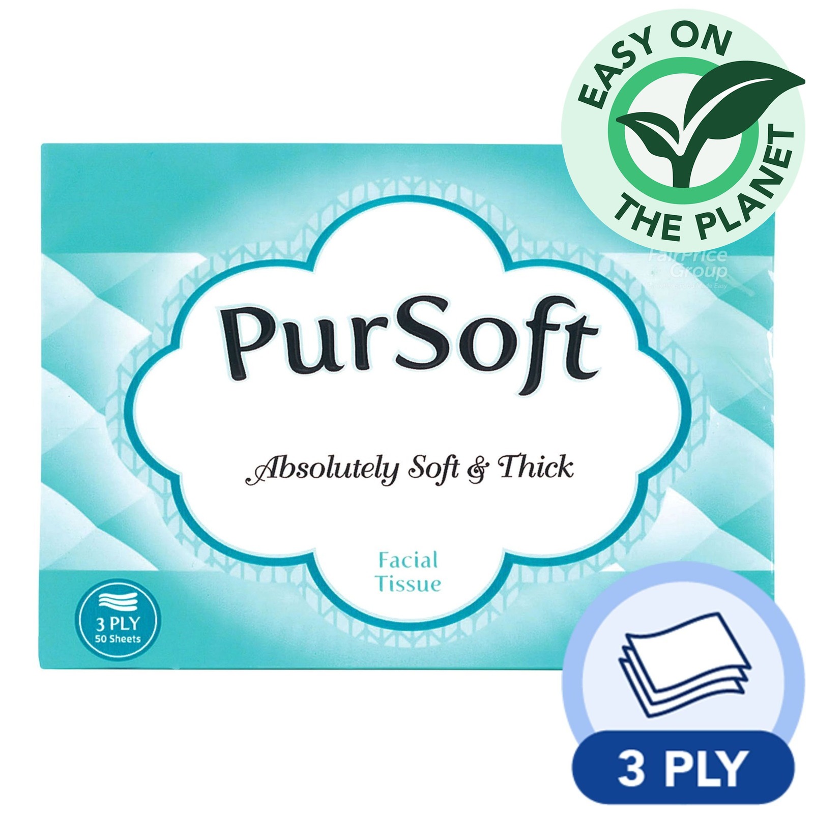 PurSoft Facial Tissue Travel Pack (3ply)
