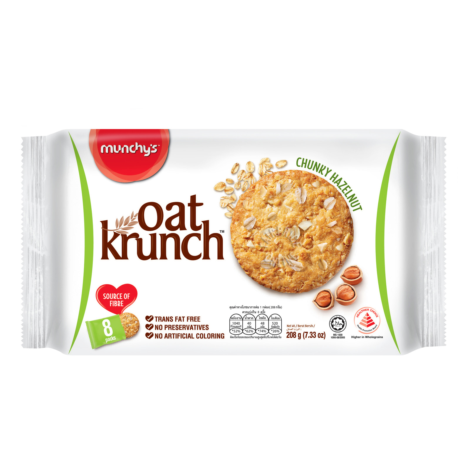 Munchy's Oat Krunch Crackers - Chunky Hazelnut