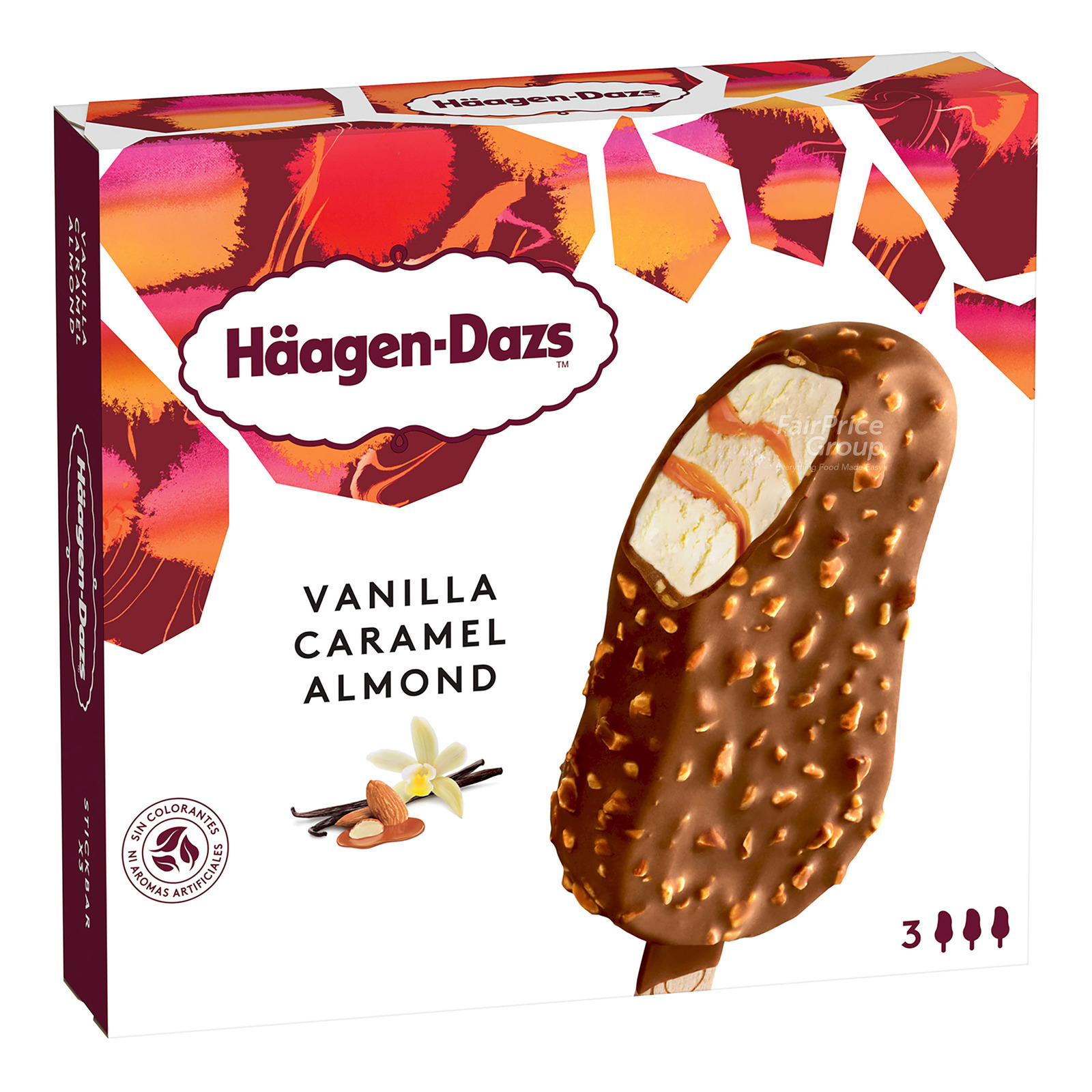 Haagen-Dazs Stickbar Ice Cream - Vanilla Caramel Almond
