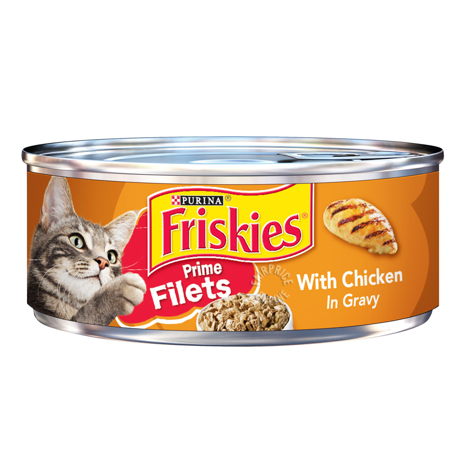 Friskies Can Cat Food - Prime Filets with Chicken in Gravy