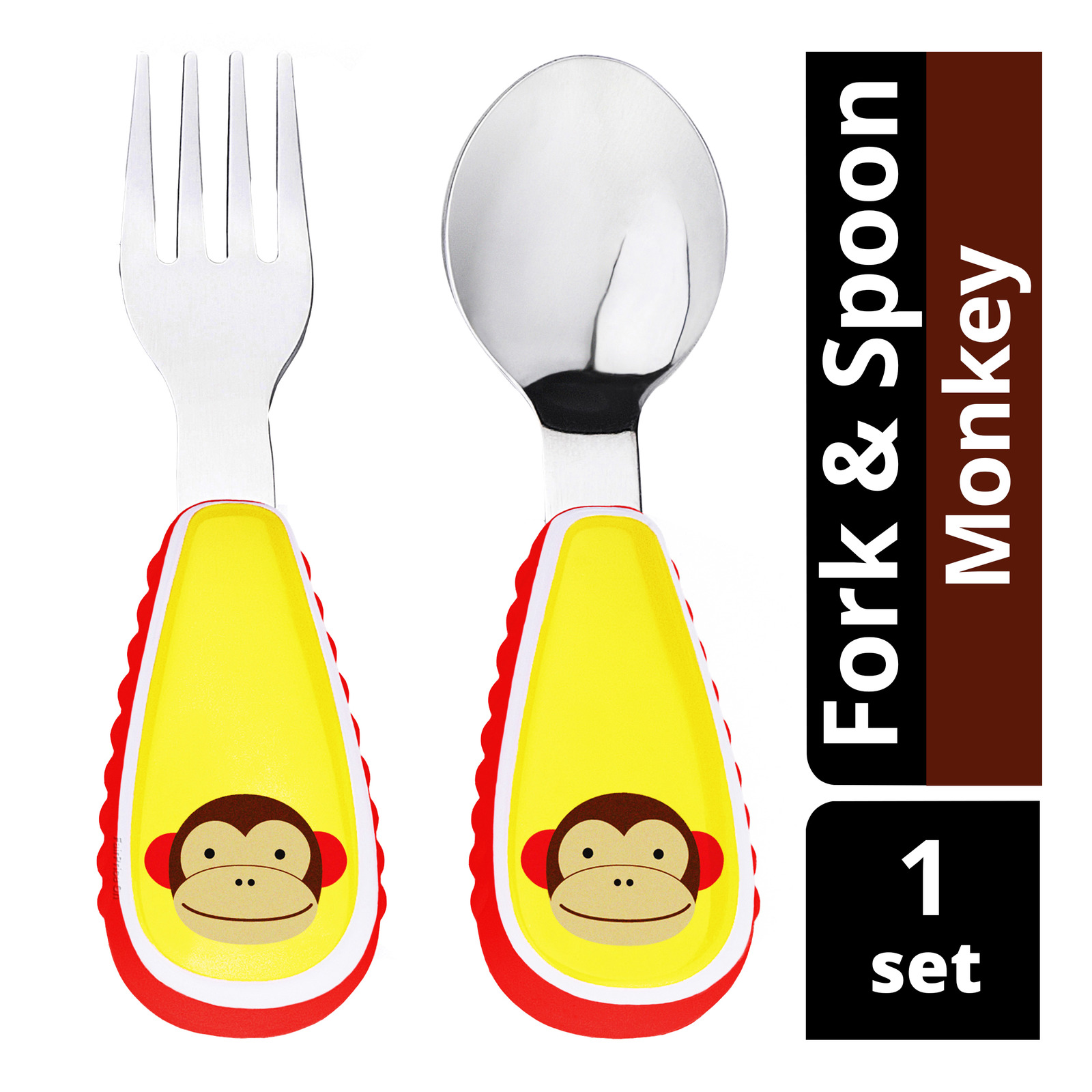 Skip Hop Zootensils Fork & Spoon - Monkey