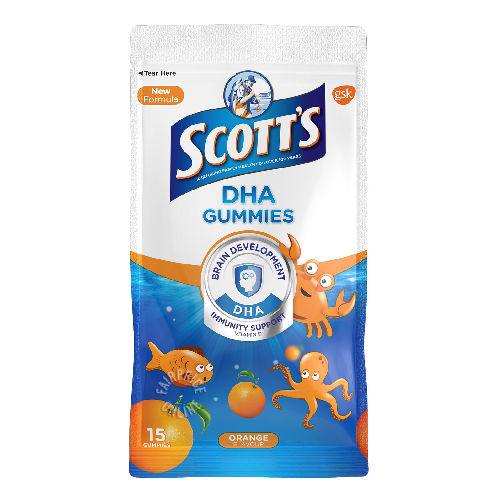 Scott's DHA Gummies - Orange