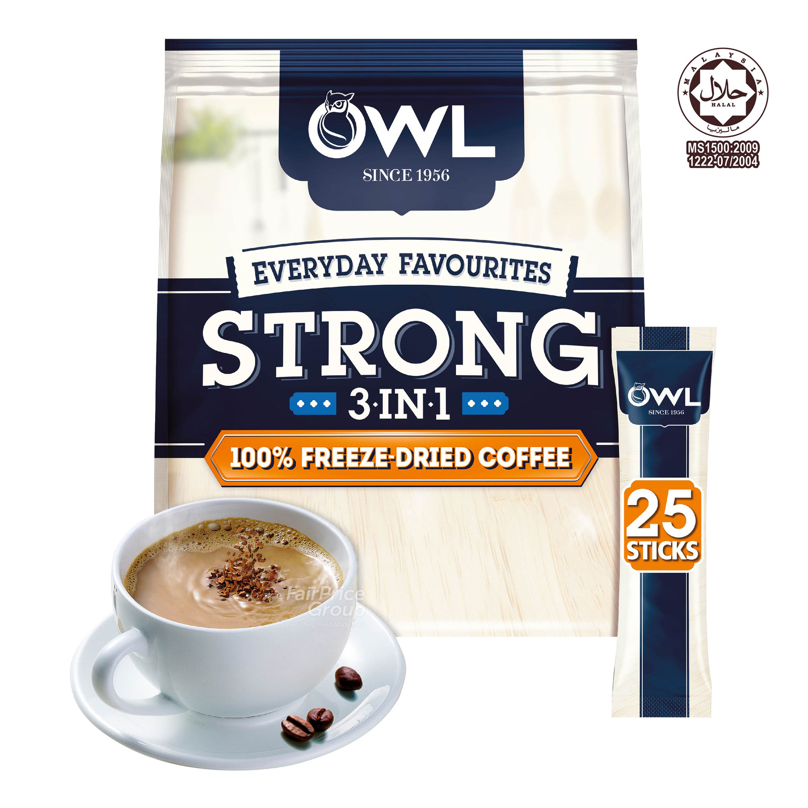 Owl 3 In 1 Instant Coffee Strong Ntuc Fairprice