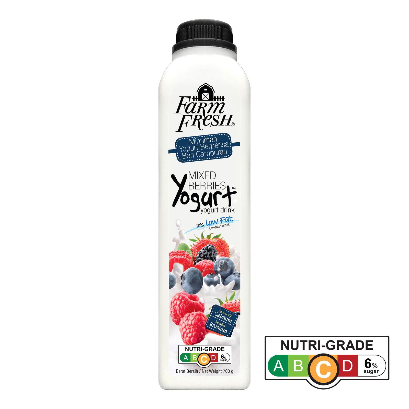 Farm Fresh Yogurt Bottle Drink - Mixed Berries