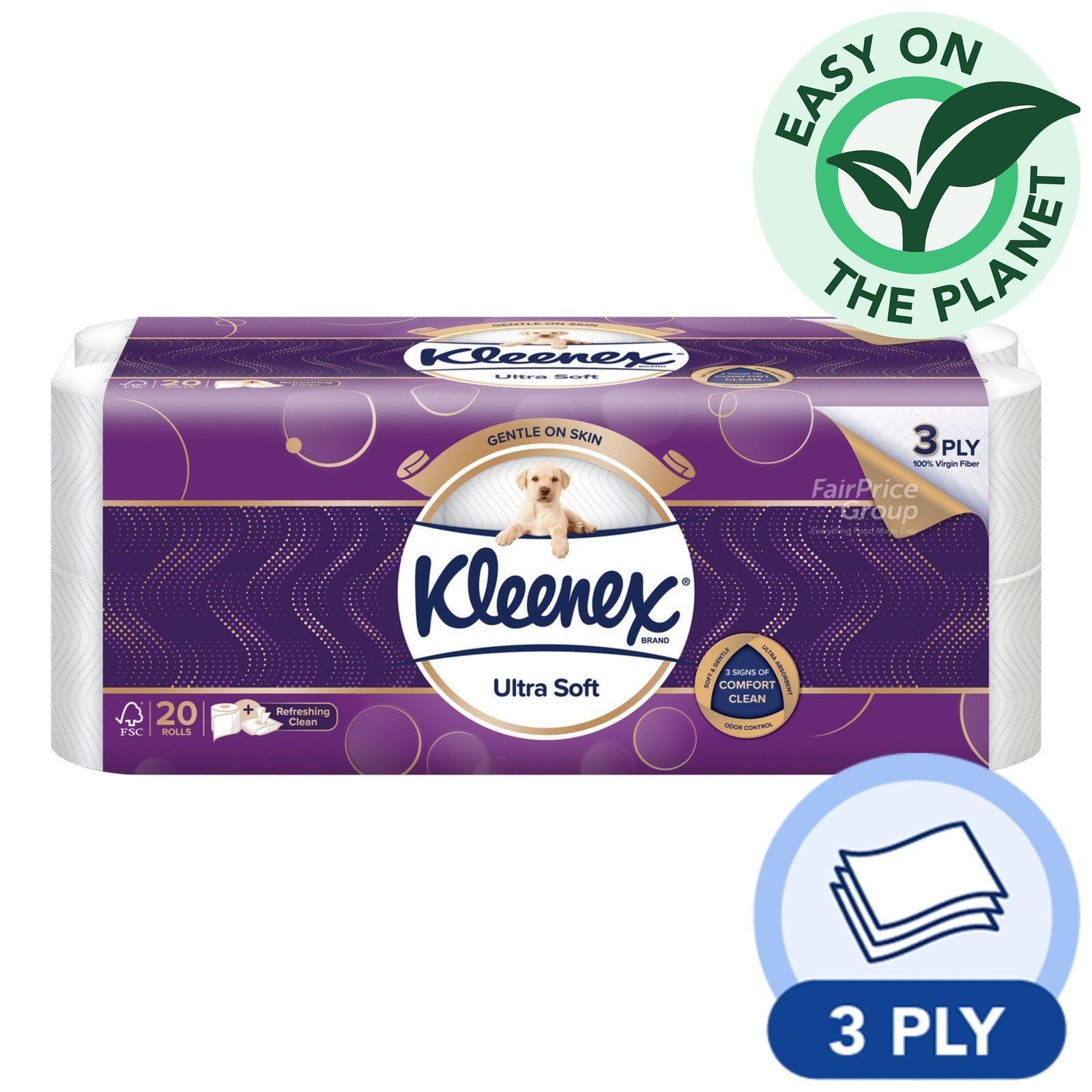 Kleenex Ultra Soft Toilet Tissue Rolls - Cottony Clean