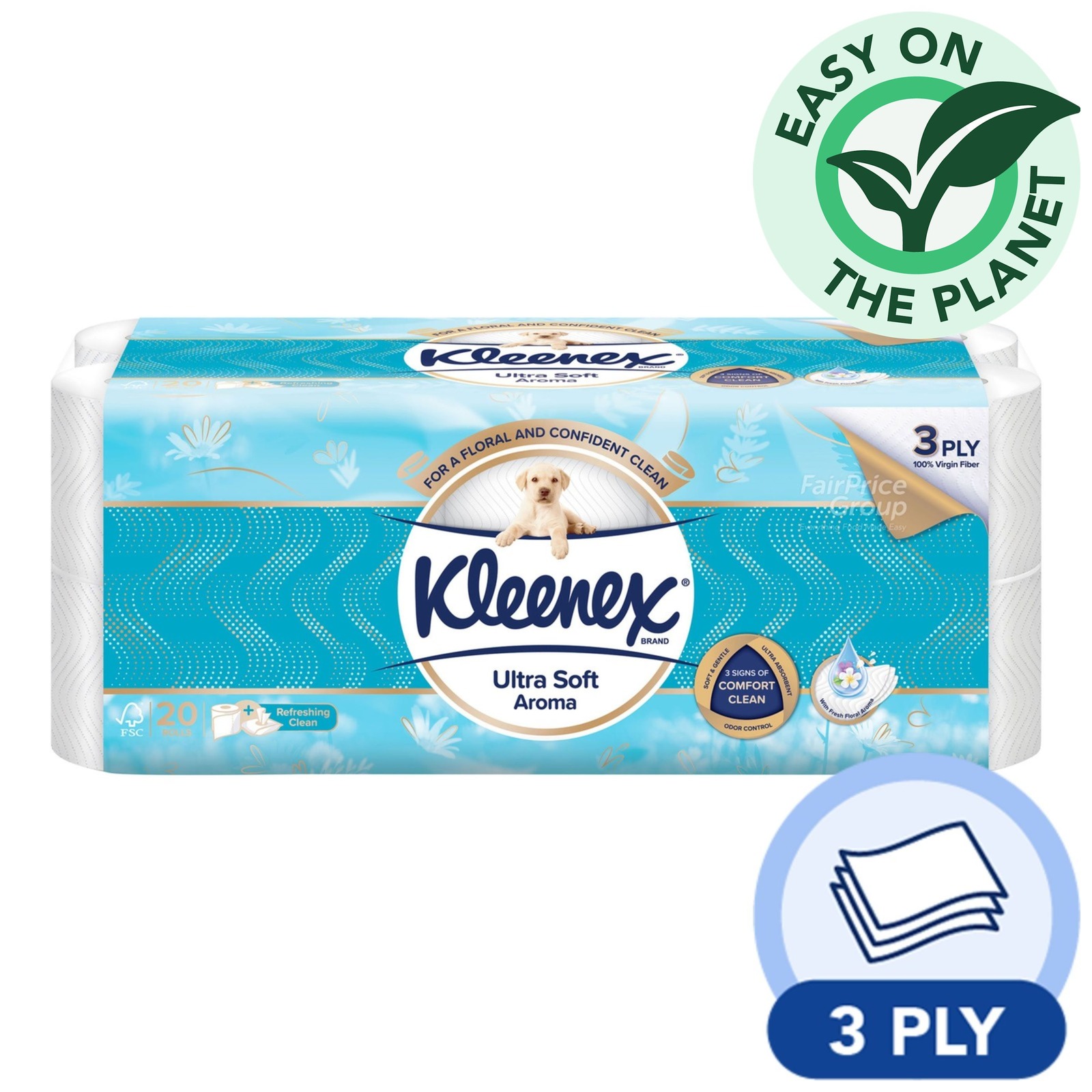 Kleenex Ultra Soft Toilet Tissue Rolls - Aroma Clean