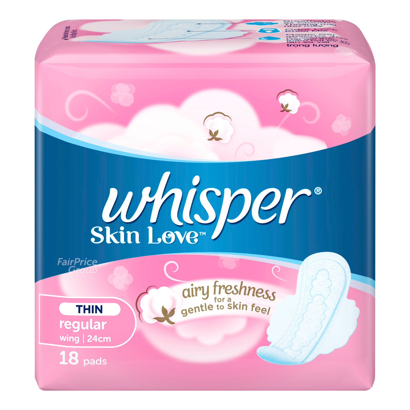 Whisper Ultra Slim Skin Love Pads - Normal/Flow (24cm)