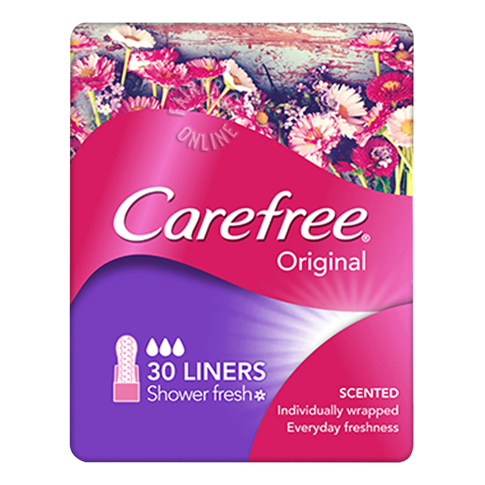 Carefree Original Panty Liners - Shower Fresh