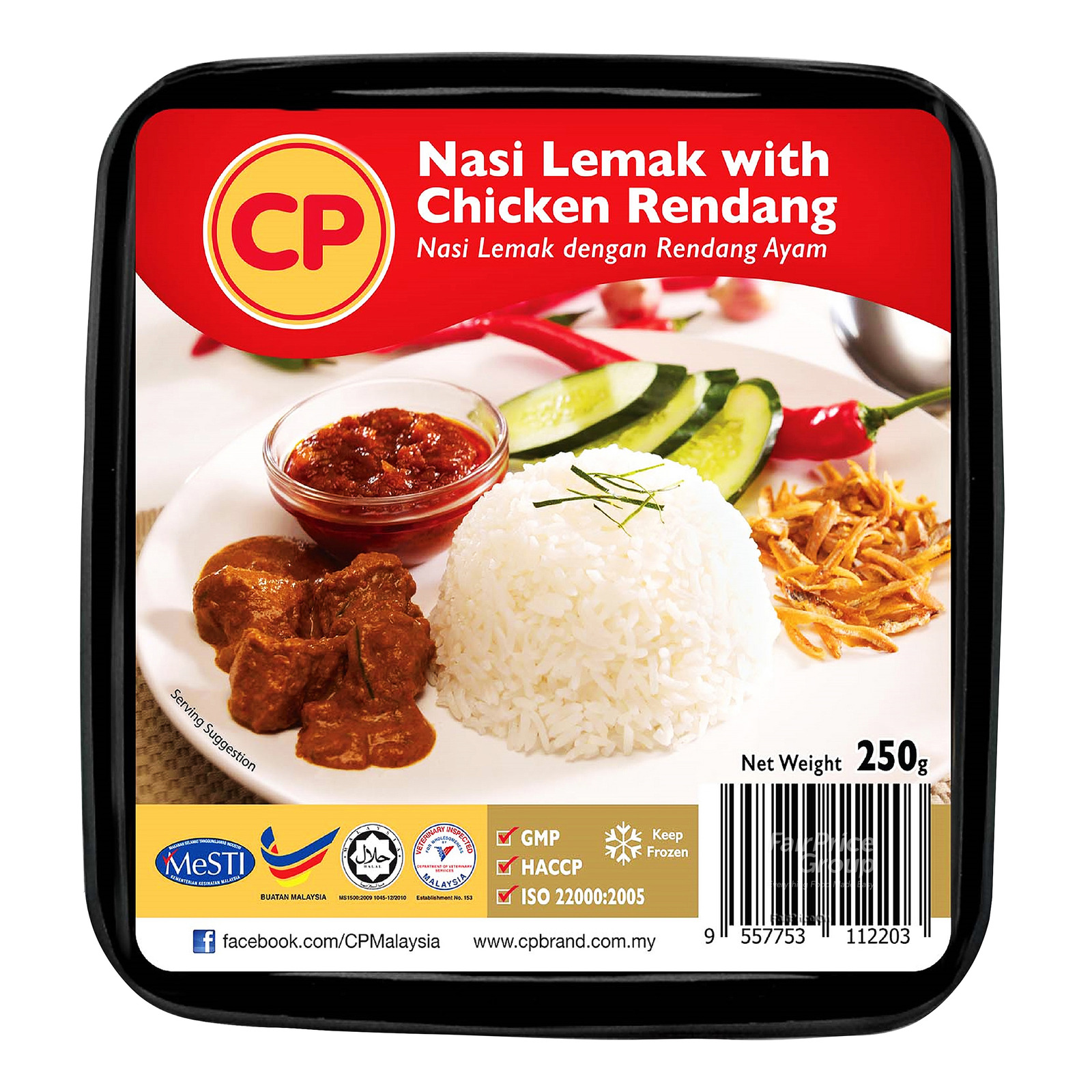 CP Frozen Ready Meal - Nasi Lemak with Chicken Rendang