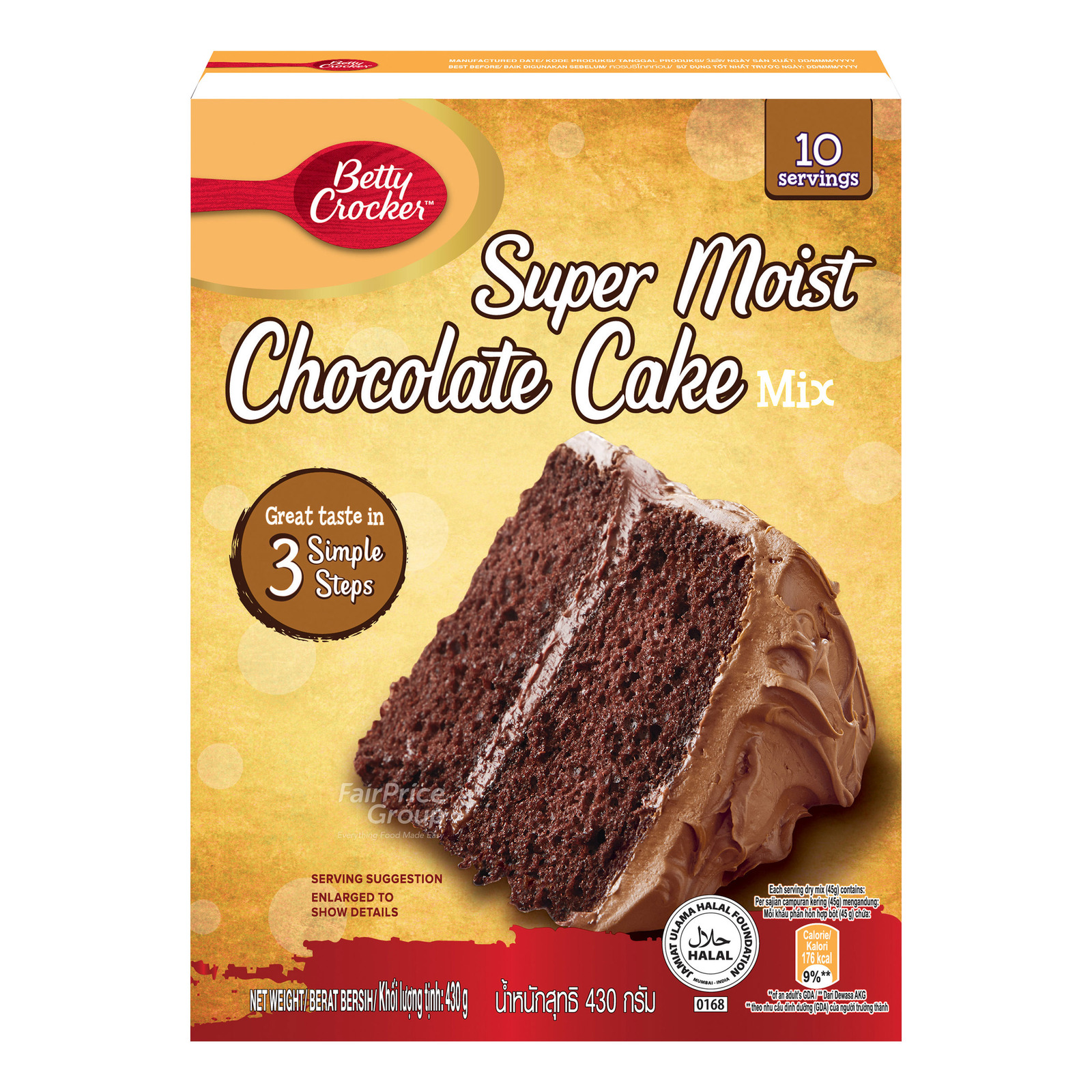 Betty Crocker Super Moist Cake Mix Chocolate NTUC