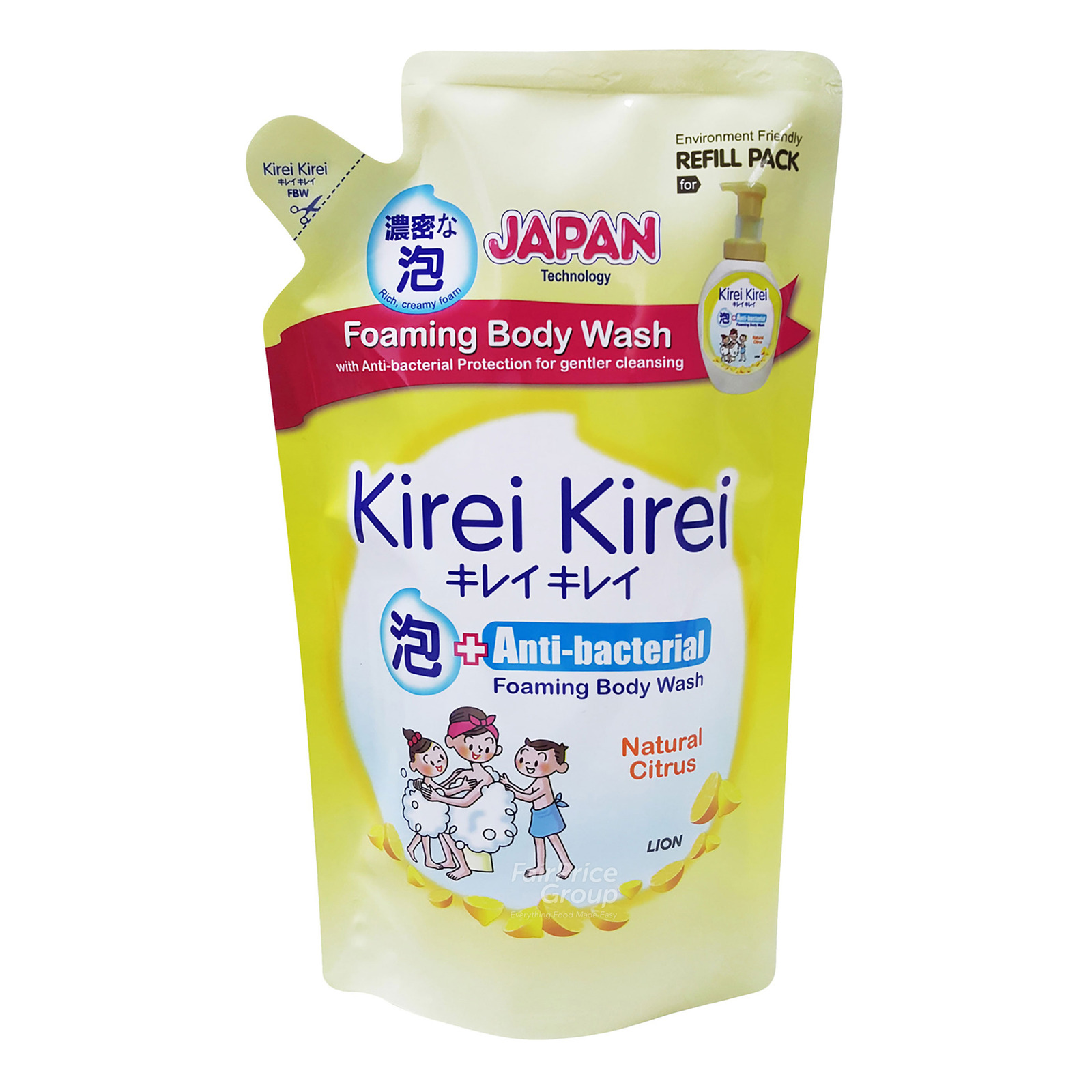 Kirei Kirei Anti-bacterial Body Wash Refill - Natural Citrus