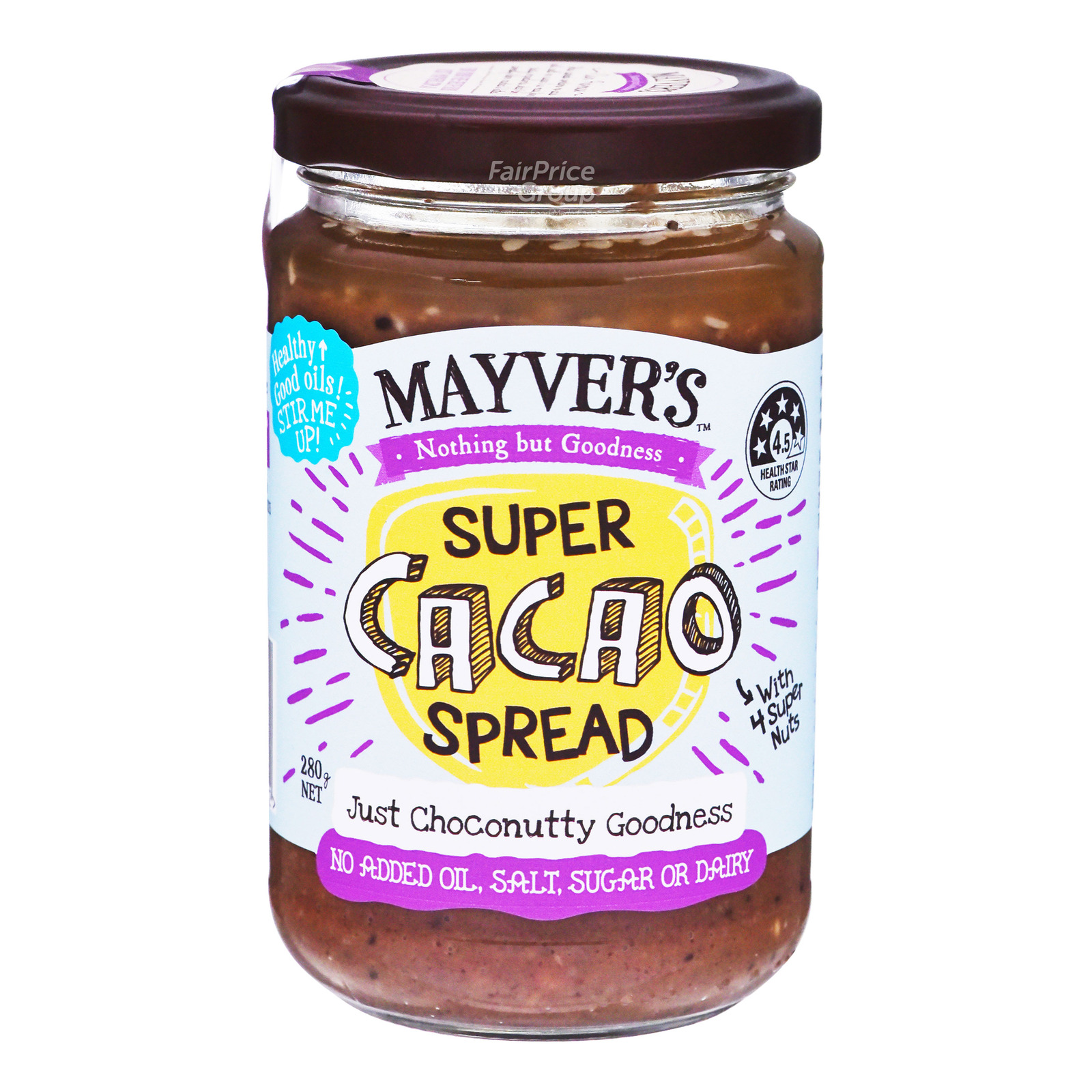Mayvers 100% Natural Super Spread - Dark Cacao