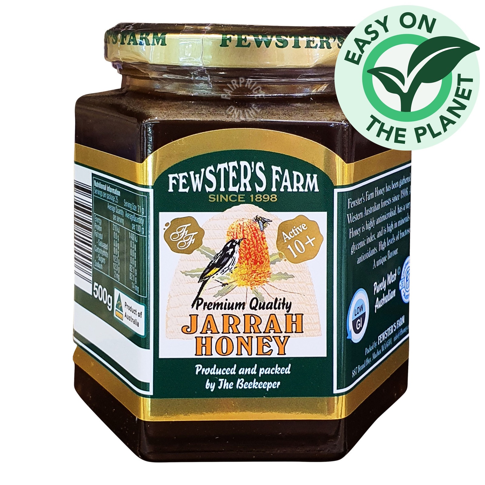 Fewster's Farm Honey - Organic Jarrah TA 10+