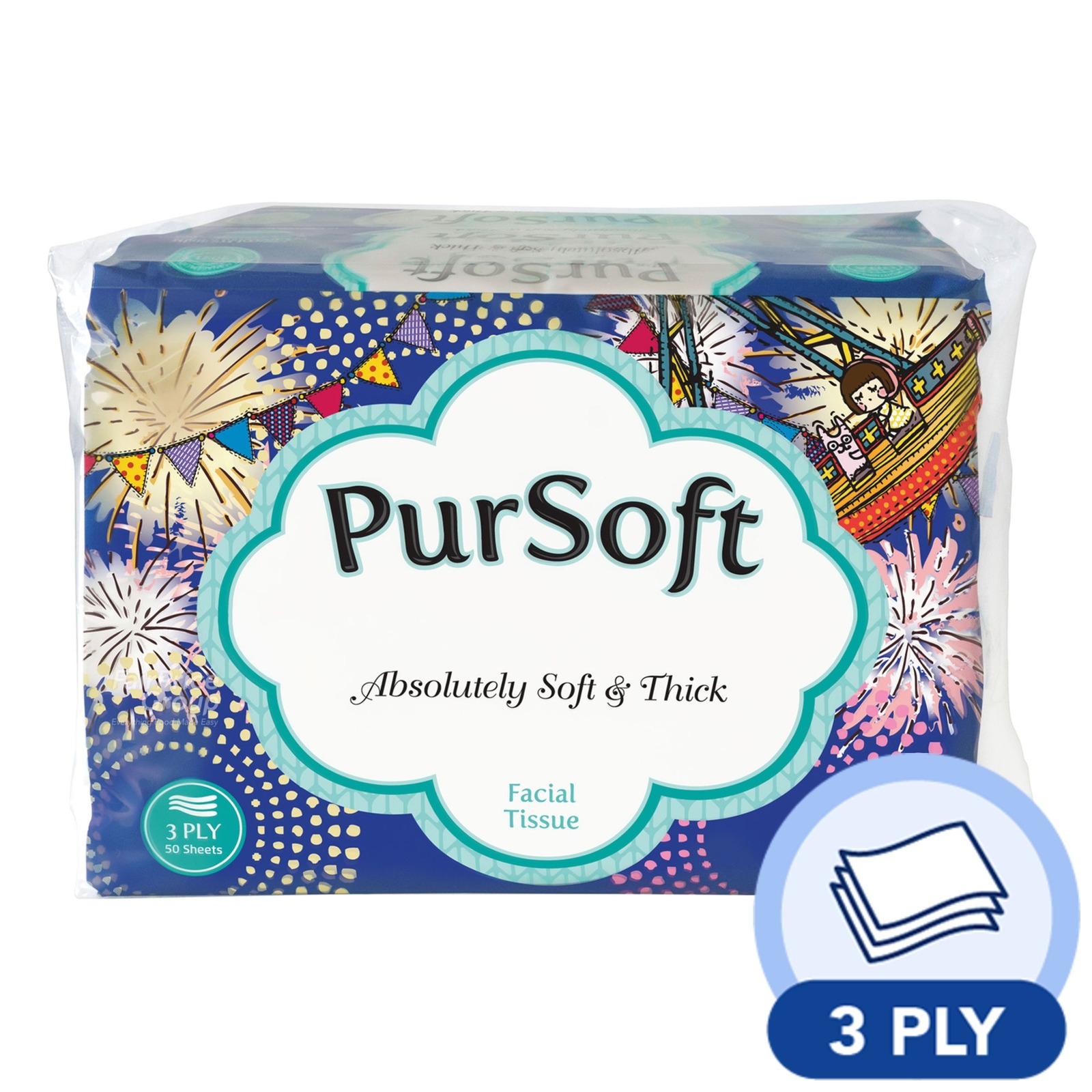 PurSoft Tissue Travel Pack (3ply)