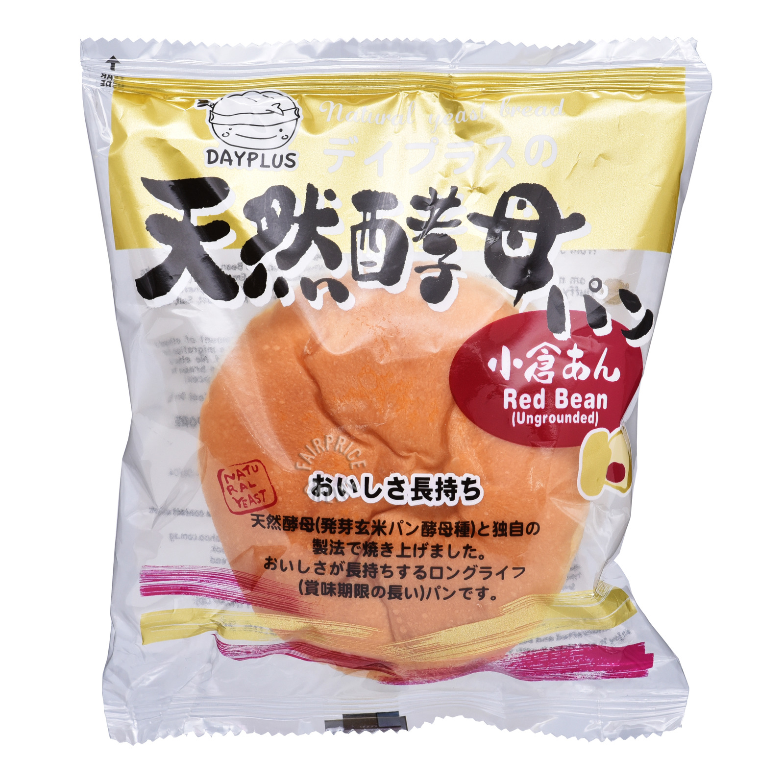 Dayplus Natural Yeast Bread - Red Bean (Undergrounded)