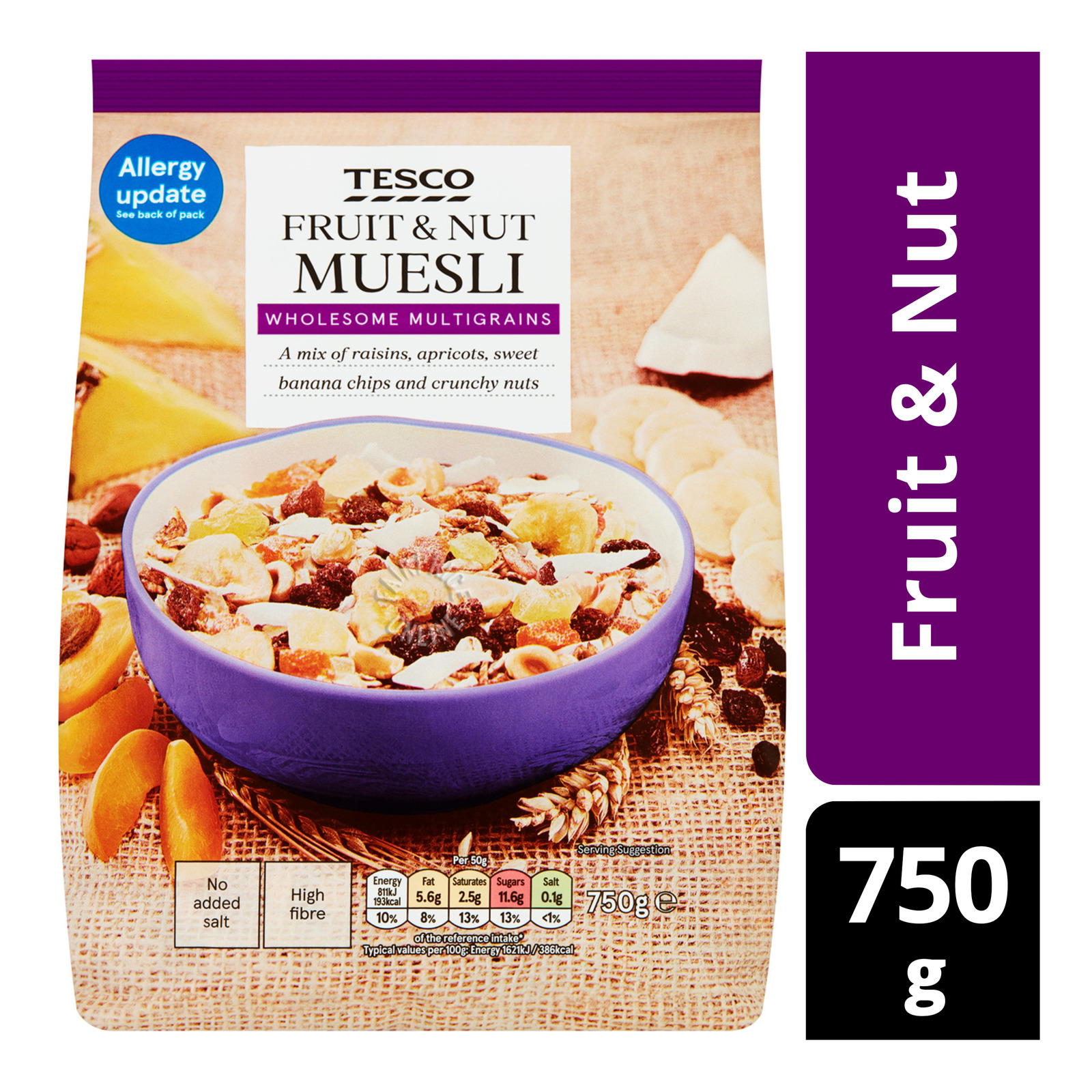 Tesco Muesli Cereal Flakes - Fruit & Nut