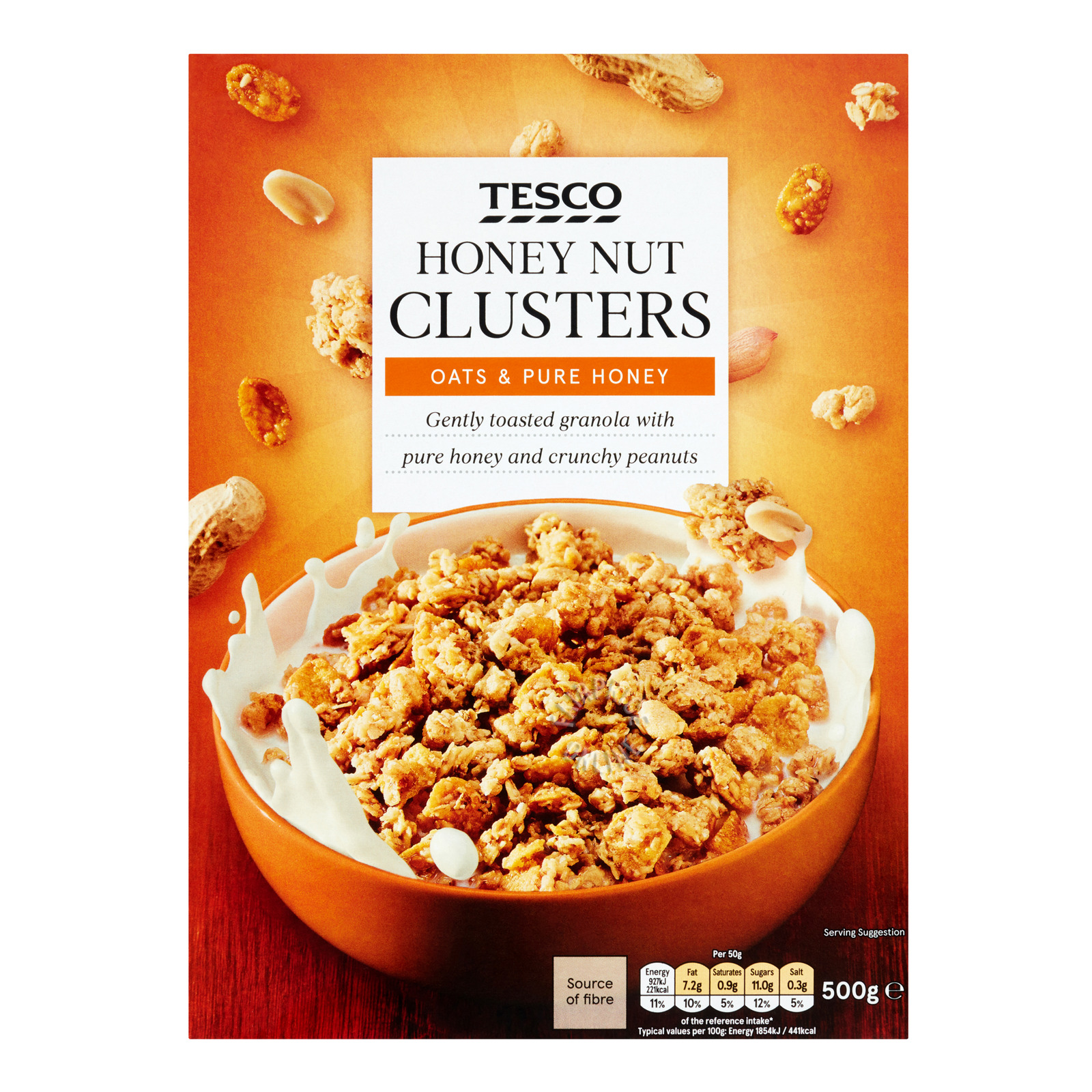 Tesco Clusters Cereal - Honey Nut