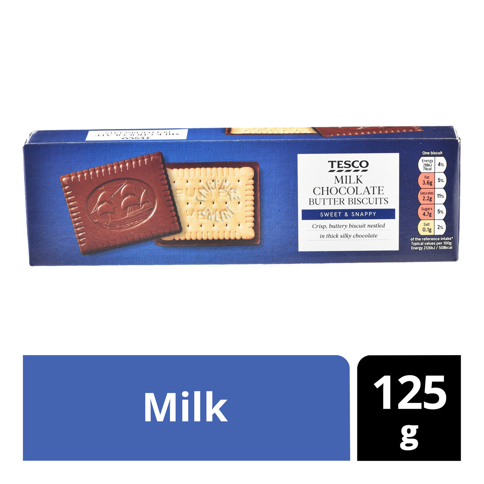 Tesco Chocolate Butter Biscuits - Milk