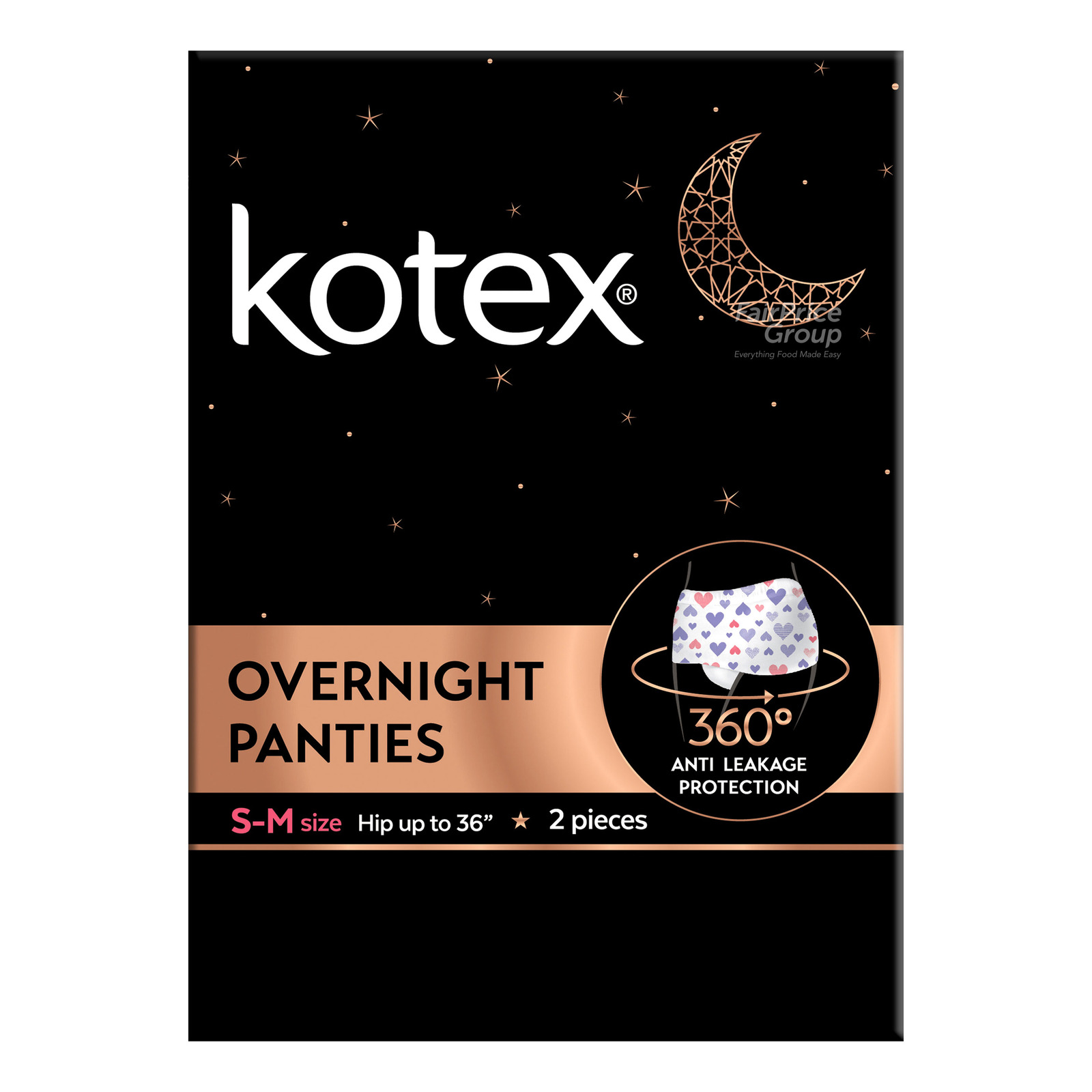 Kotex Overnight Panties - Small to Medium