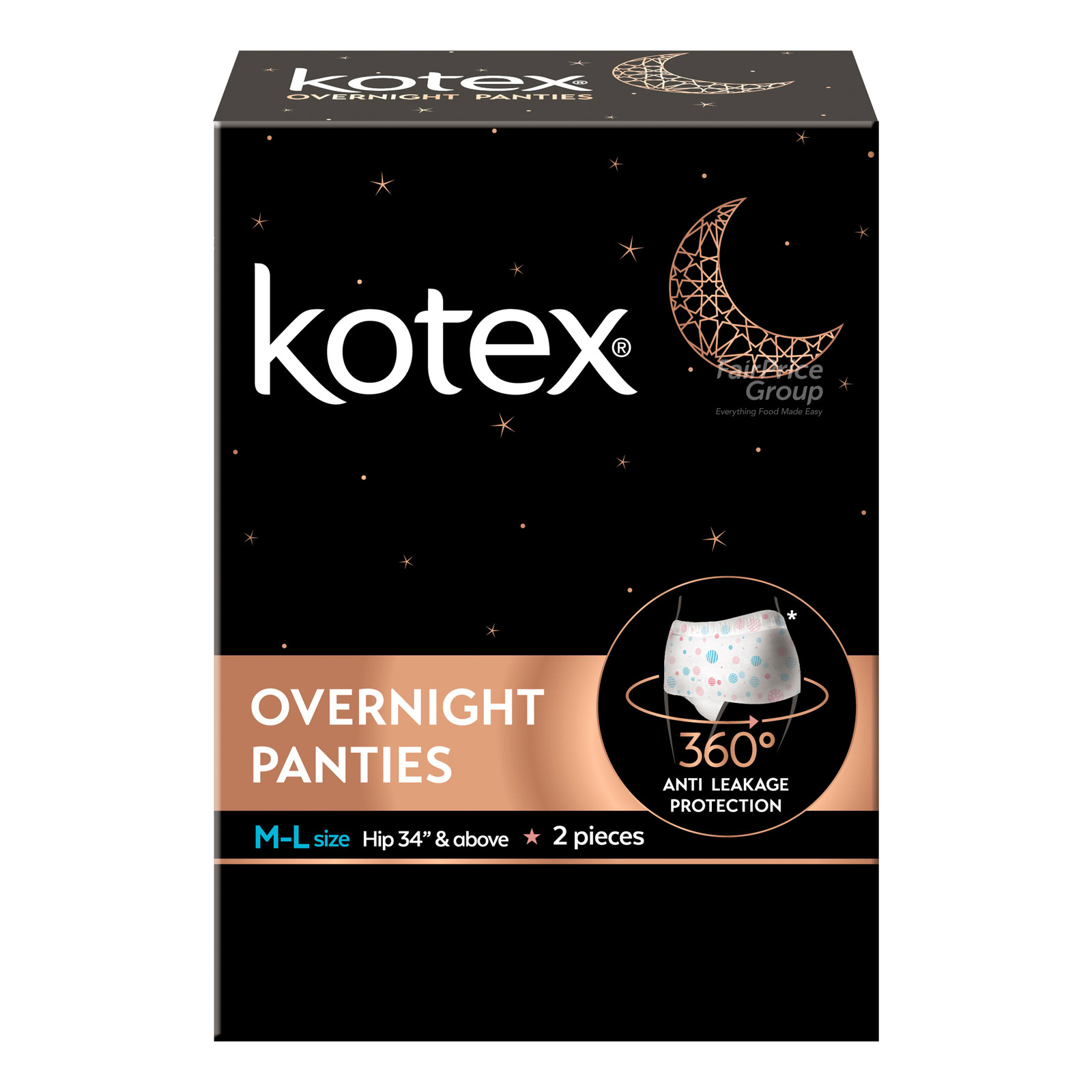 Kotex Overnight Panties - Medium to Large