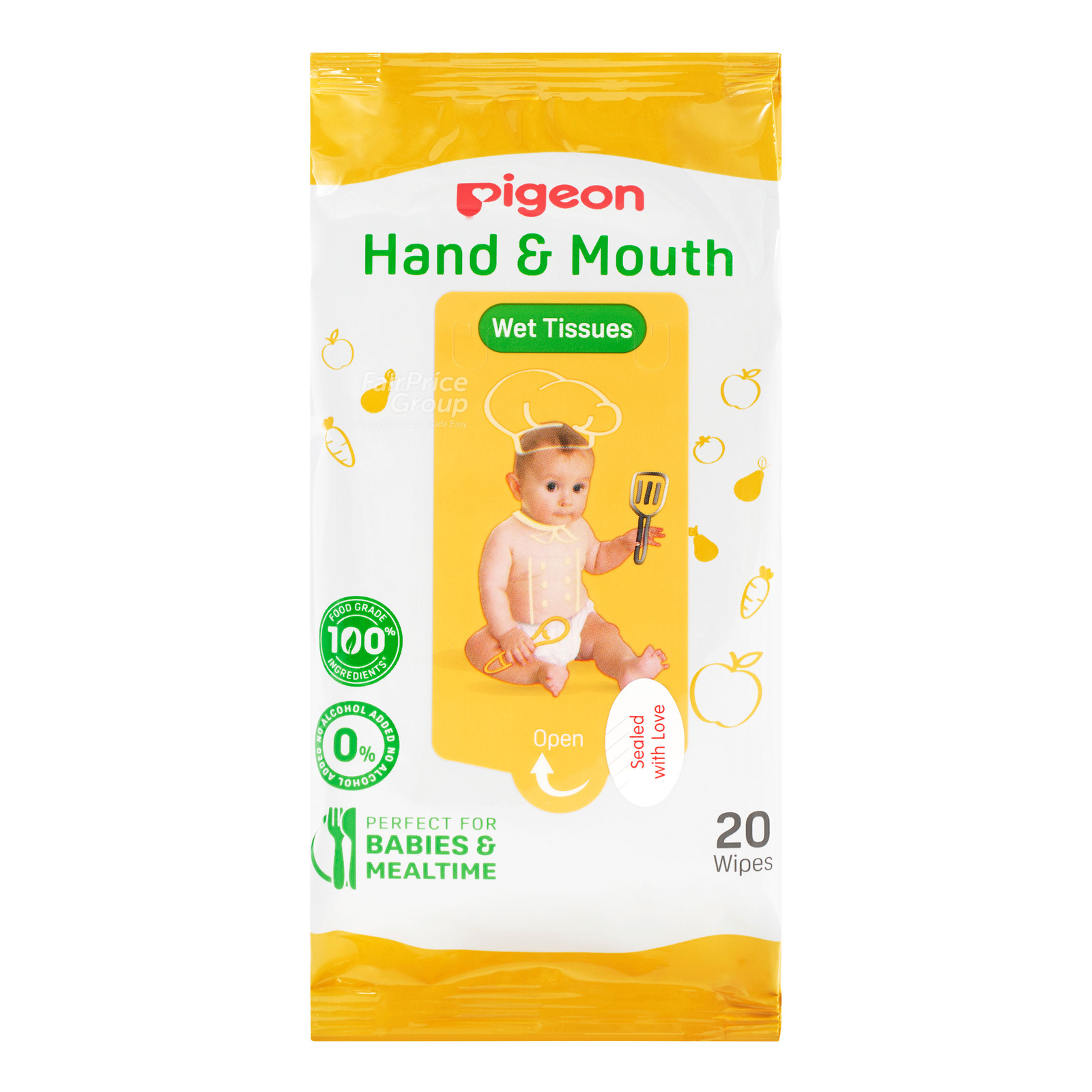 Pigeon Baby Wet Tissues - Hand & Mouth