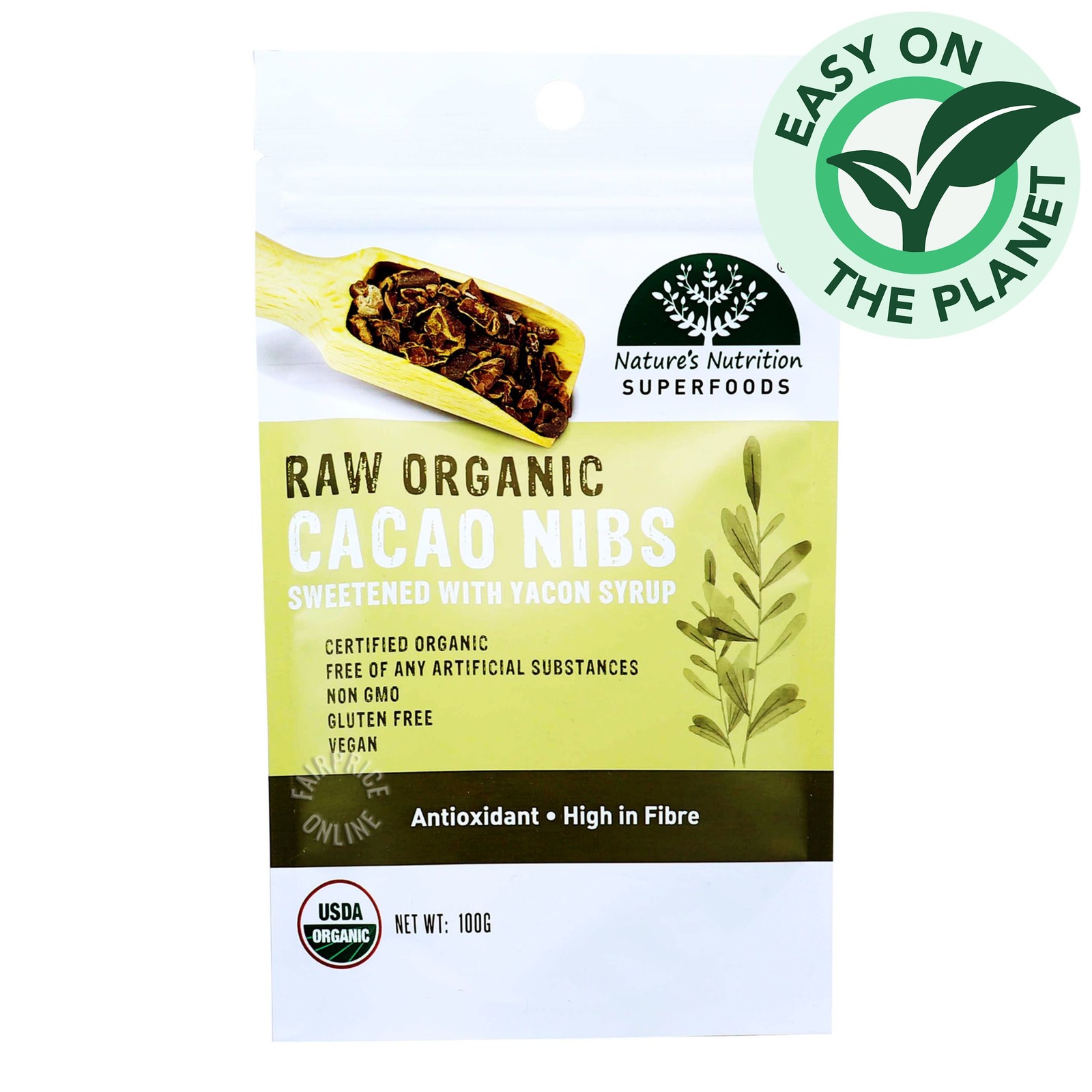 Nature's Nutrition Superfoods - Raw Organic Cacao Nibs