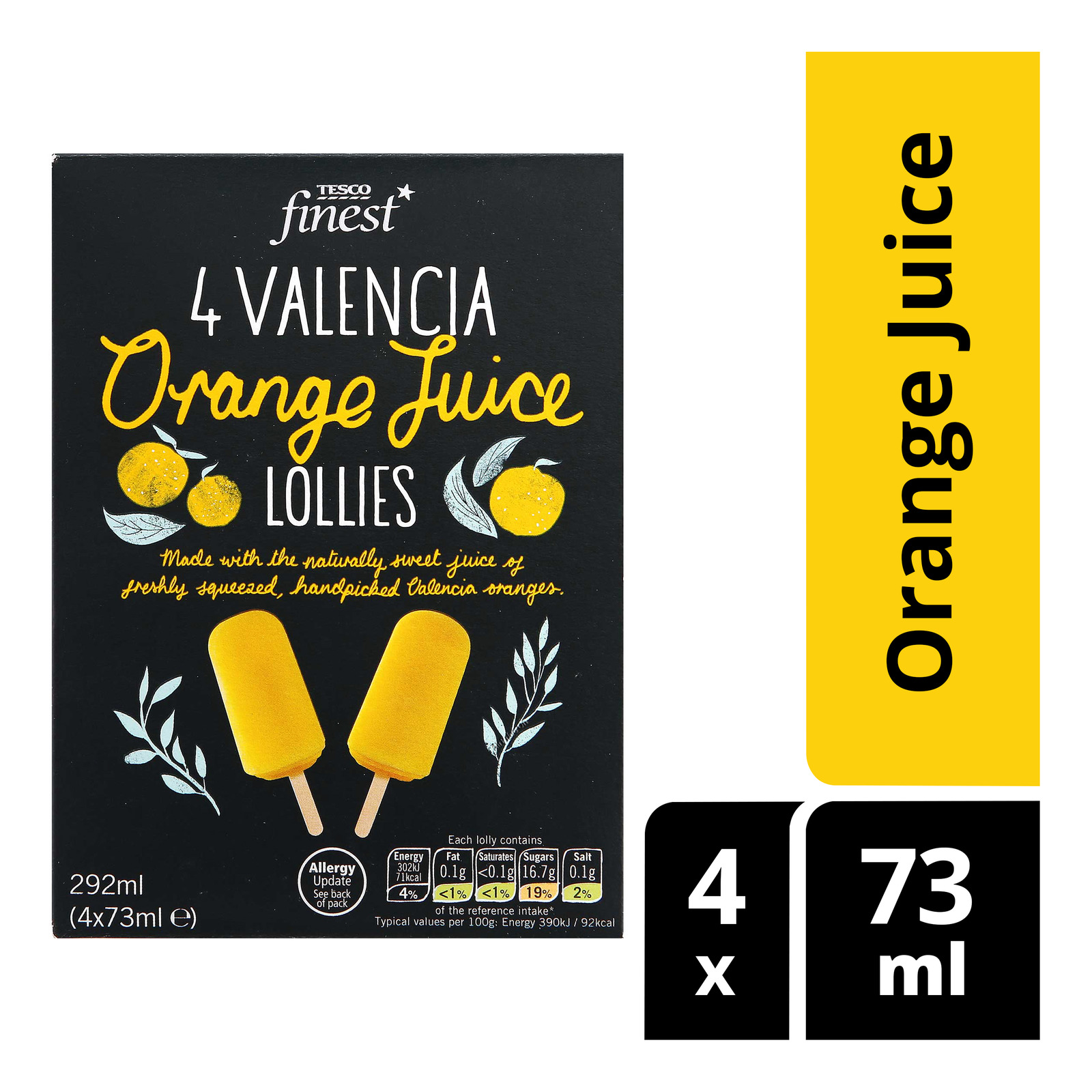 Tesco Finest Valencia Lollies - Orange Juice