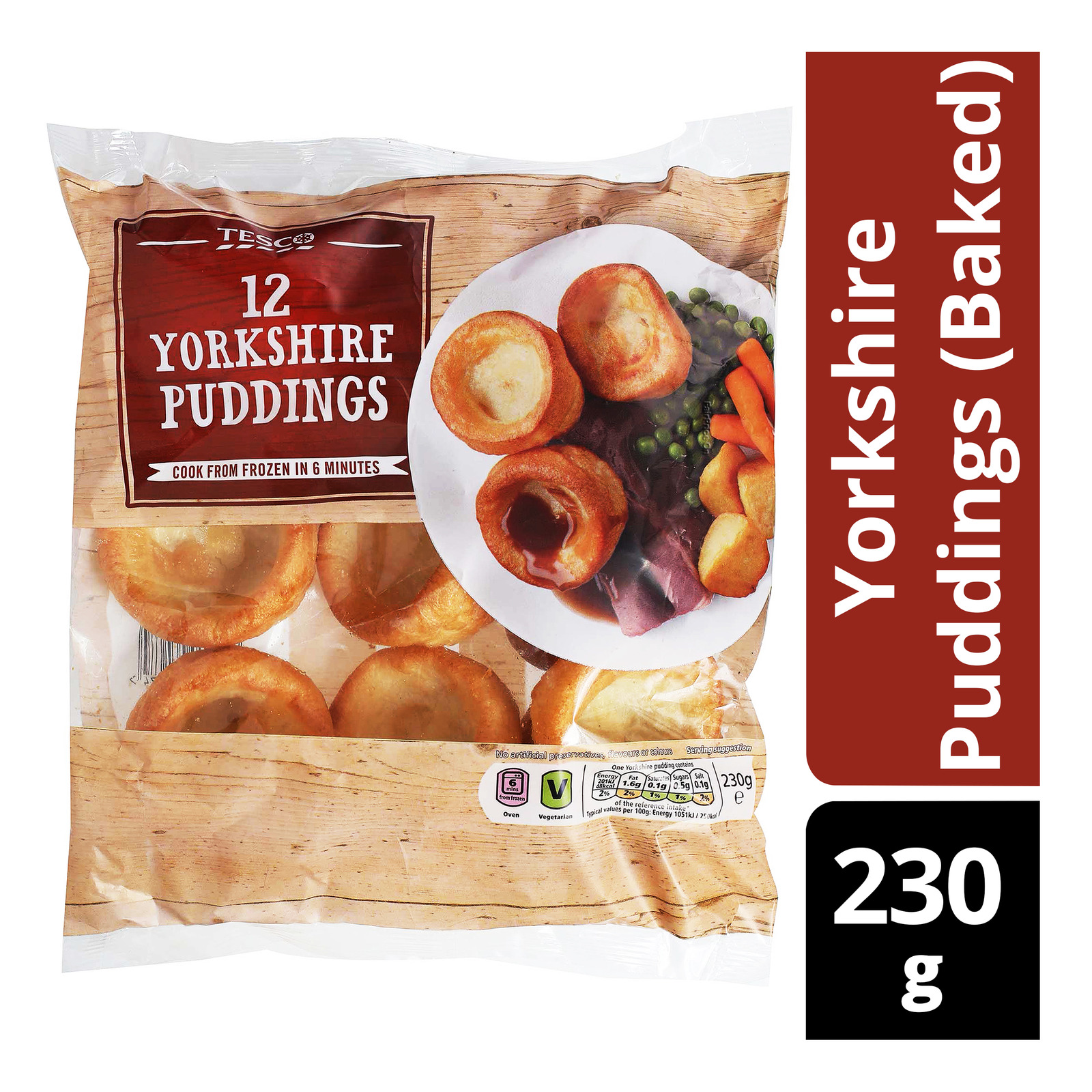 Tesco Frozen Yorkshire Puddings (Baked)