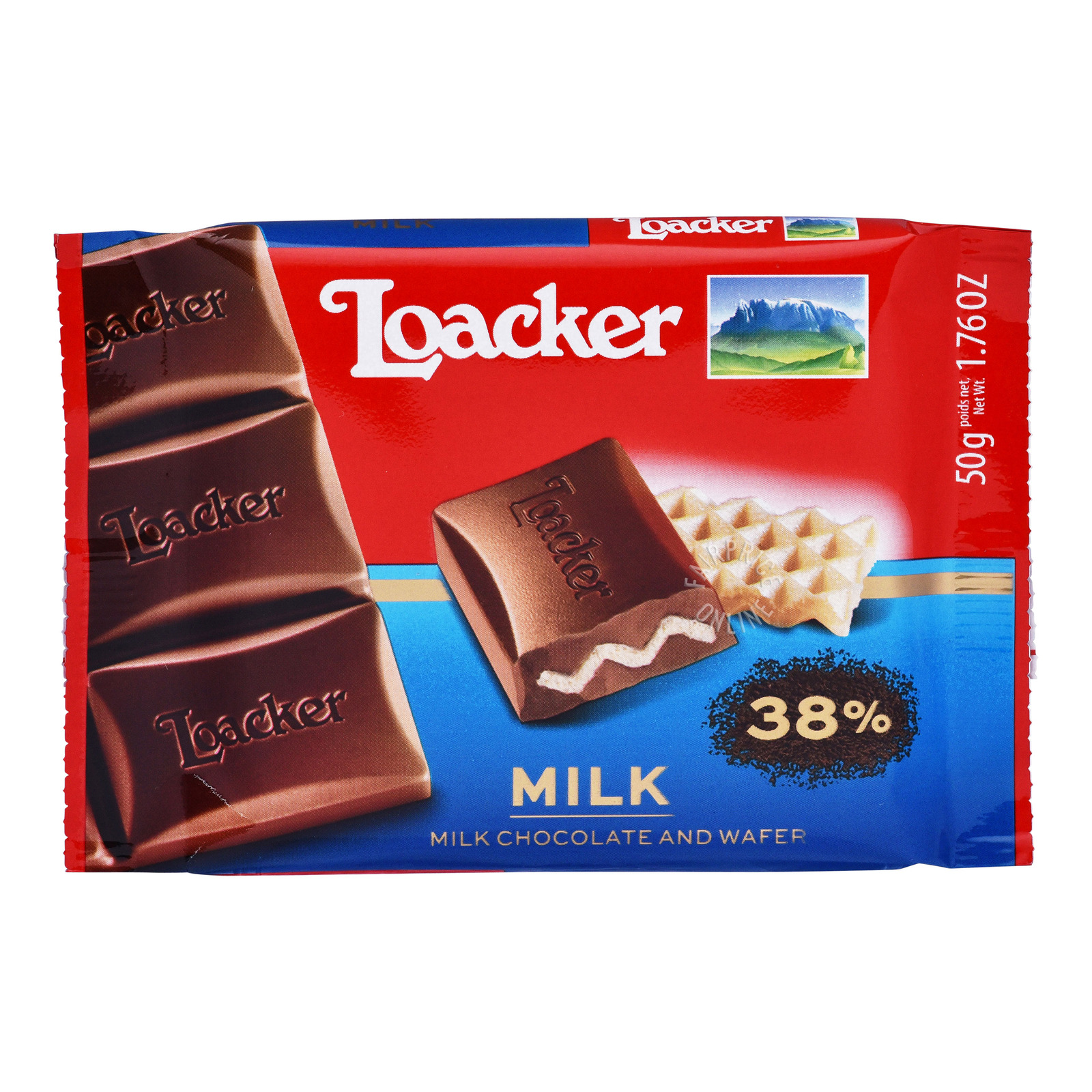 Loacker Chocolate and Wafer Bar - Milk