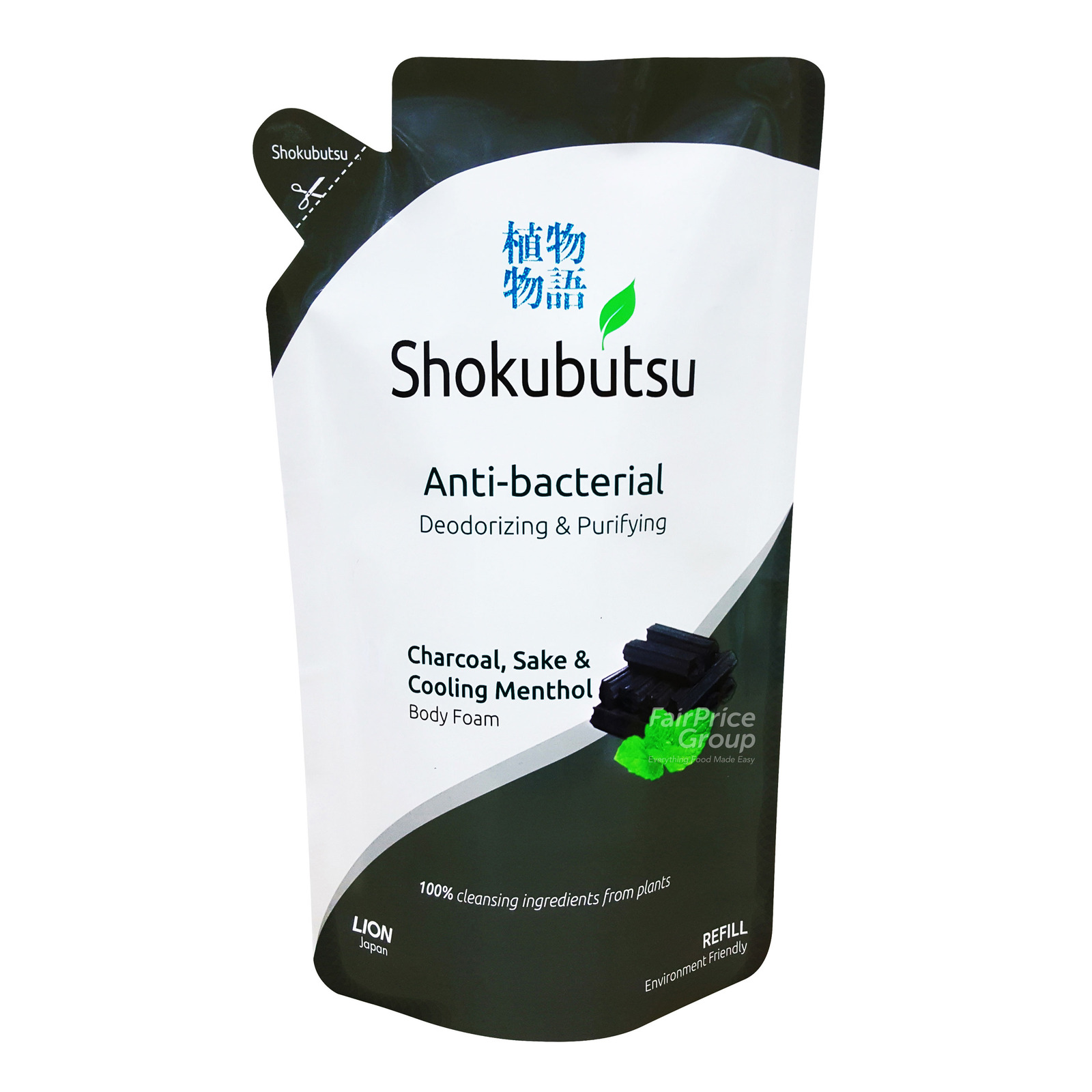 Shokubutsu Anti-bacterial Body Foam Refill - Deodorize & Purify