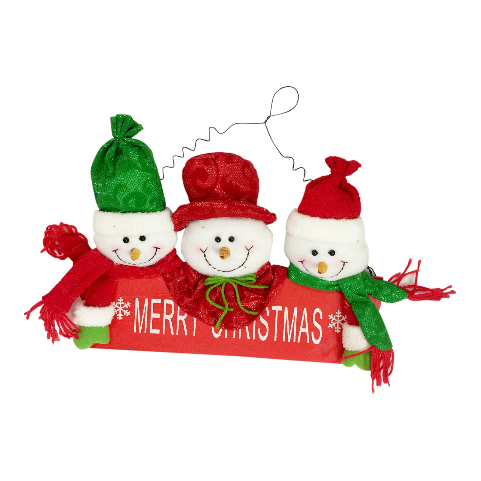 Christmas Hanging Ornament - 3 Santa (18 x 30cm)