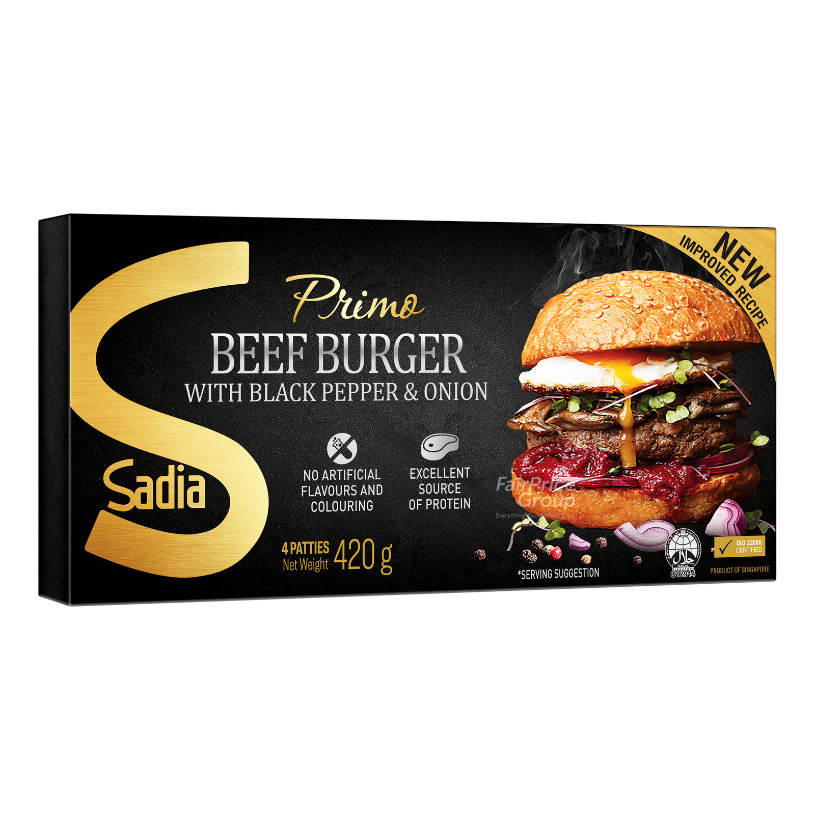 Sadia Frozen Primo Burgers - Beef