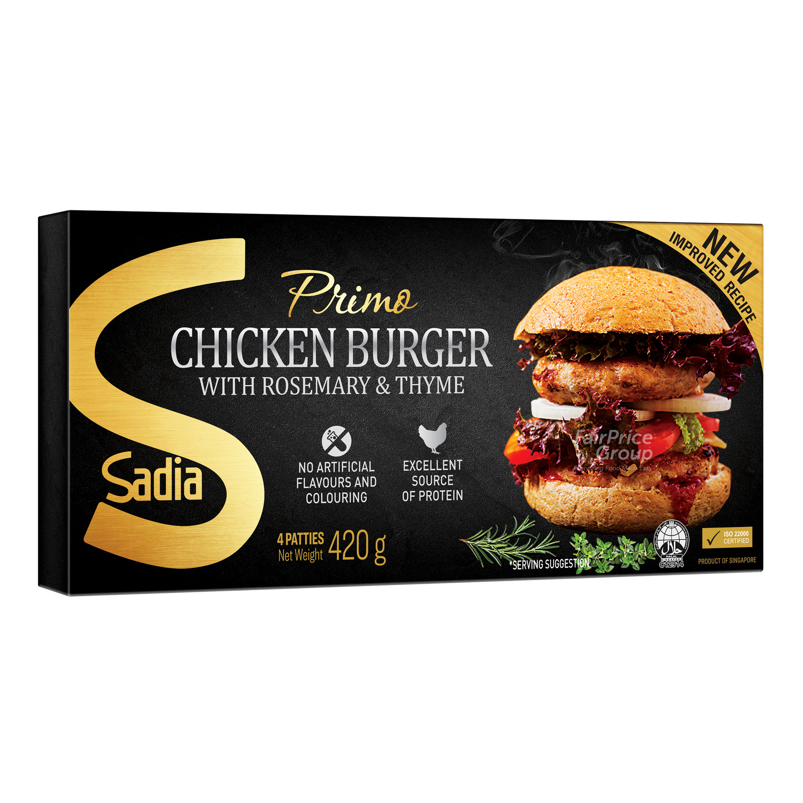Sadia Frozen Primo Burgers - Chicken