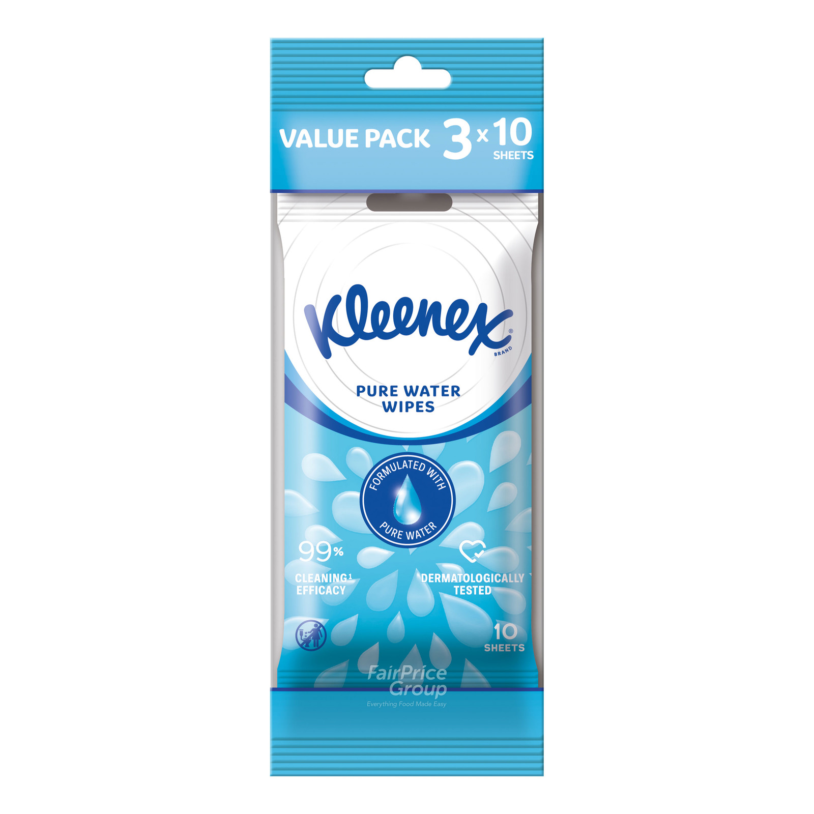 Kleenex Hand & Face Moist Wipes - Pure Water