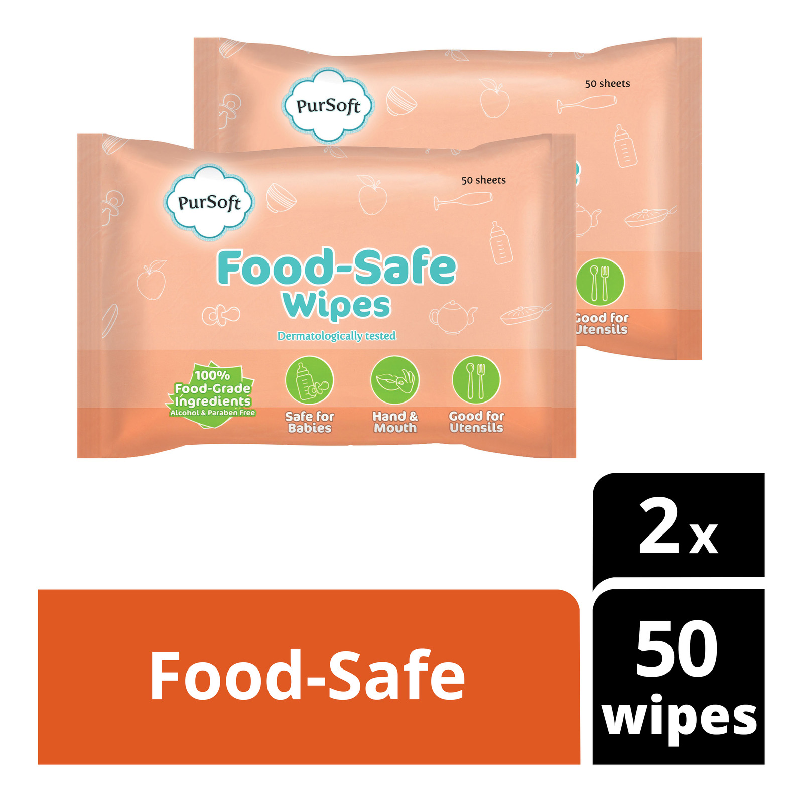 PurSoft Food-Safe Wipes