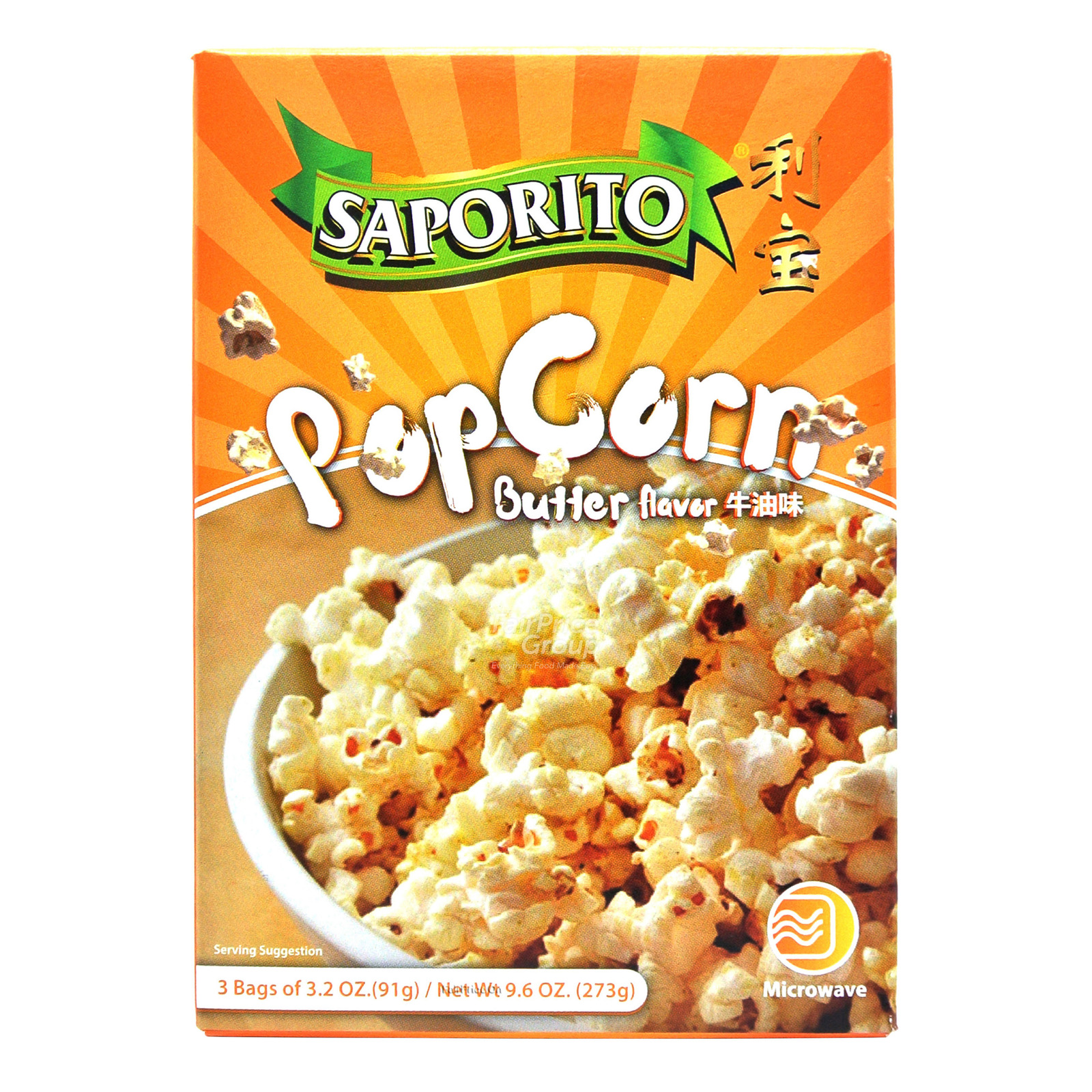 Saporito Microwave Popcorn - Butter